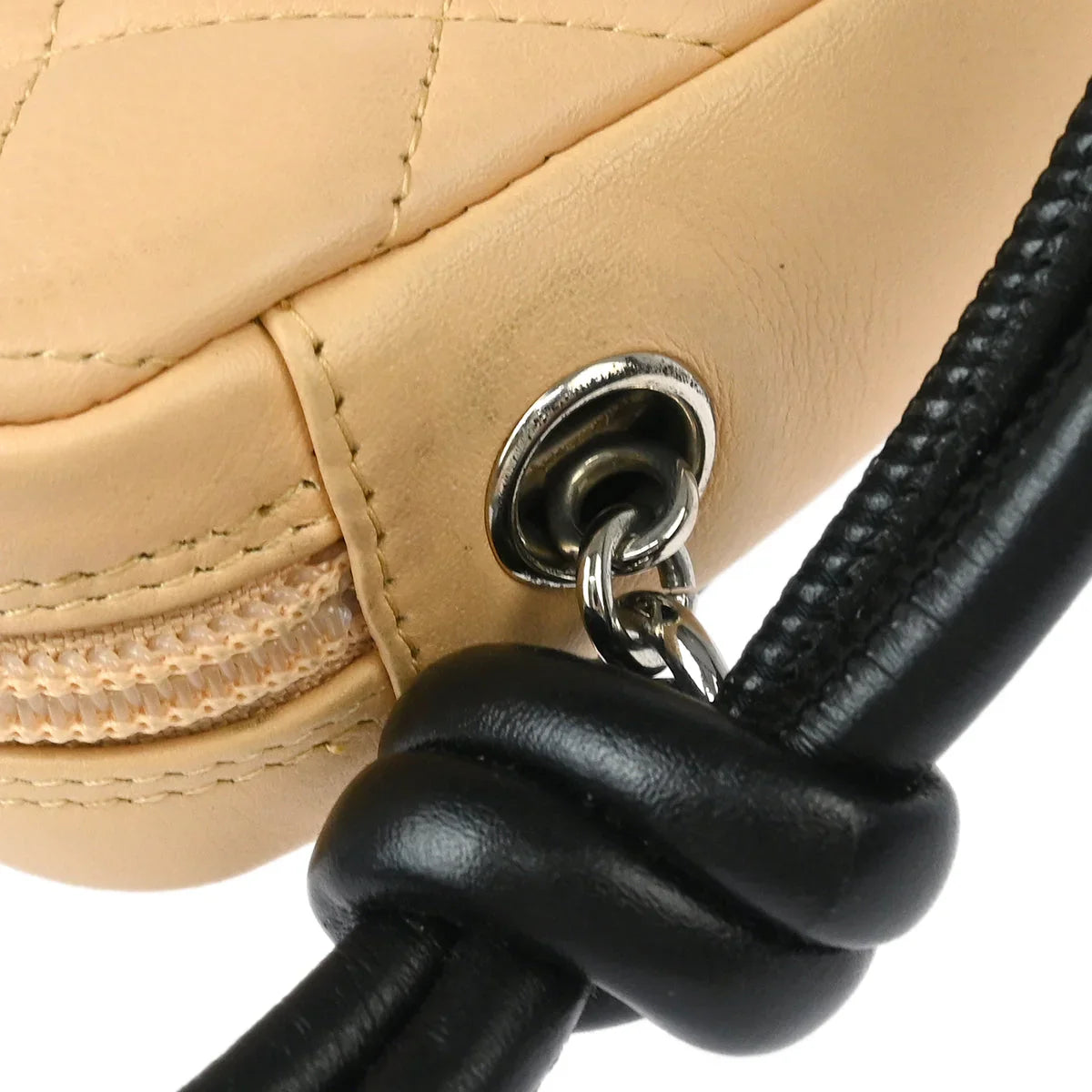 Chanel 2005-2006 Beige Calfskin Cambon Ligne Handbag