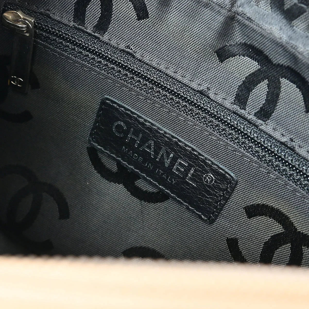 Chanel 2005-2006 Beige Calfskin Cambon Ligne Handbag
