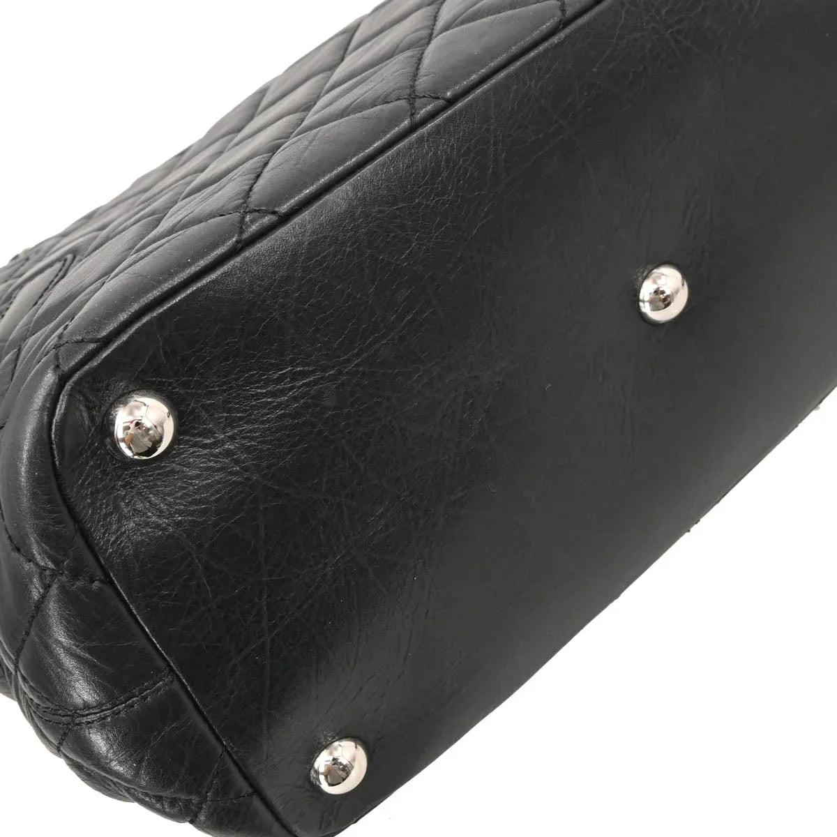 Chanel 2006-2008 Black Calfskin Cambon Ligne Tote Chain Handbag