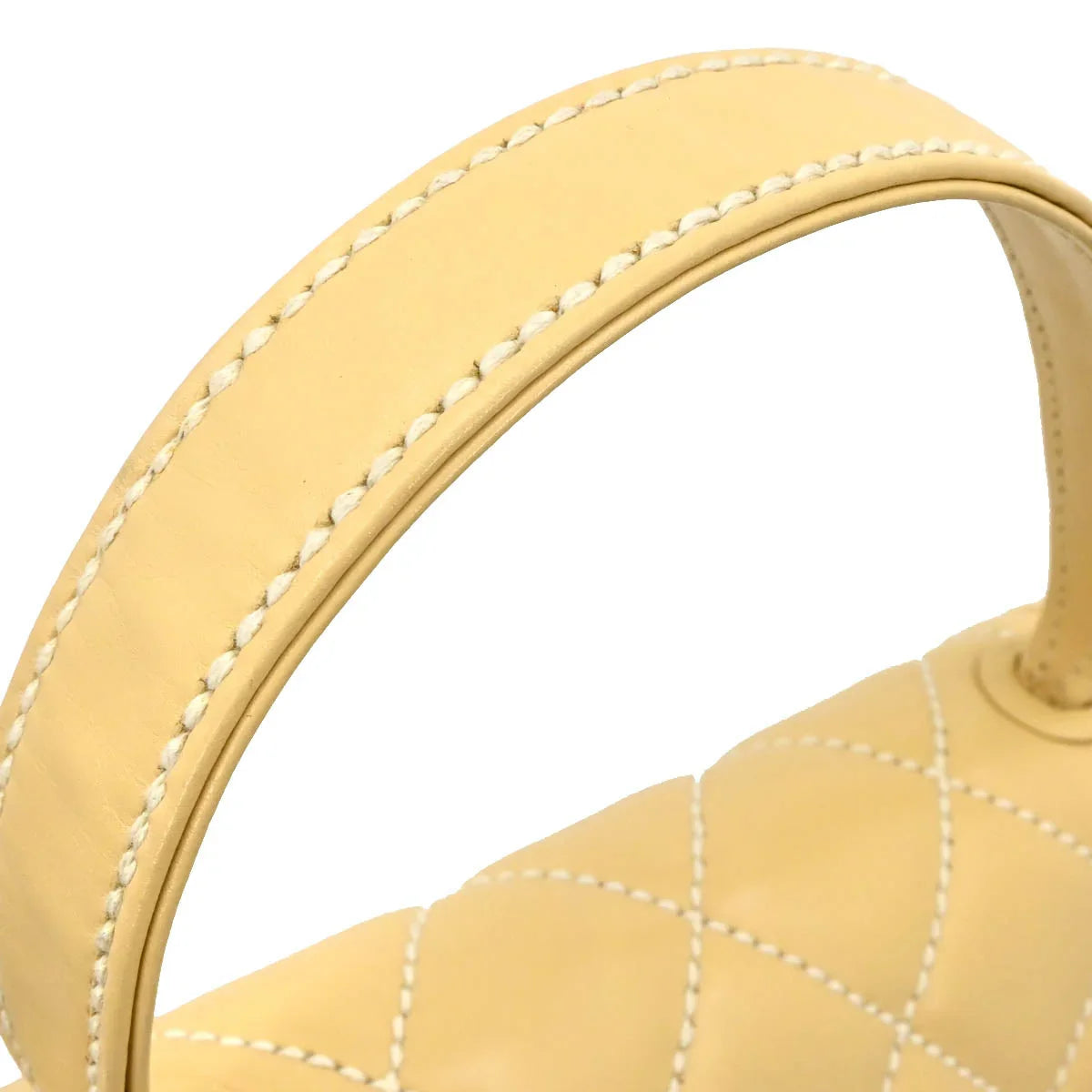 Chanel 2005-2006 Beige Calfskin Wild Stitch Handbag