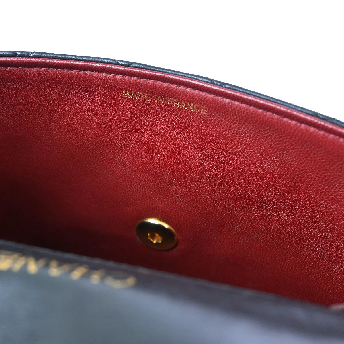 Chanel 1989-1991 Black Lambskin Mini Classic Square Flap Shoulder Bag