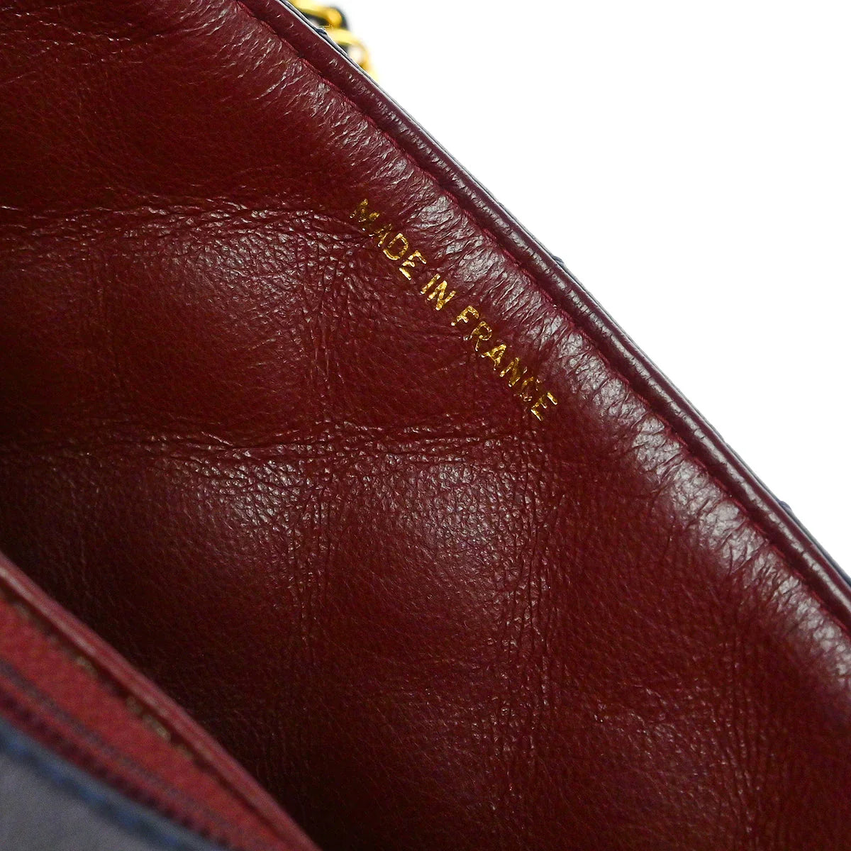 Chanel 1991-1994 Navy Lambskin Classic Square Flap Shoulder Bag