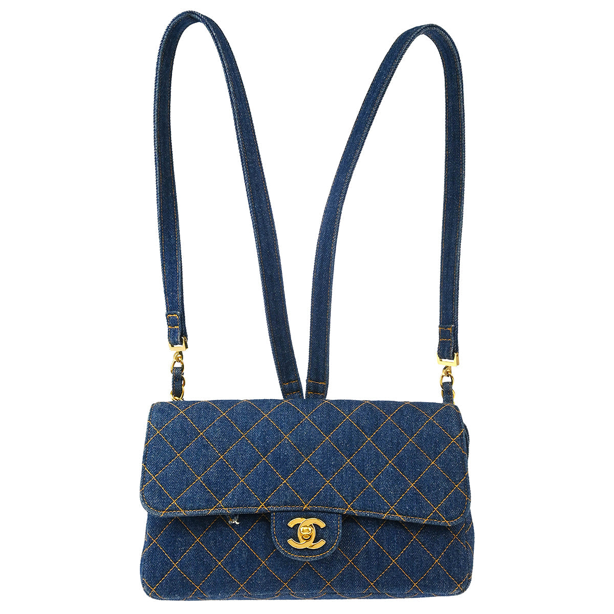 Chanel * Blue Denim Backpack