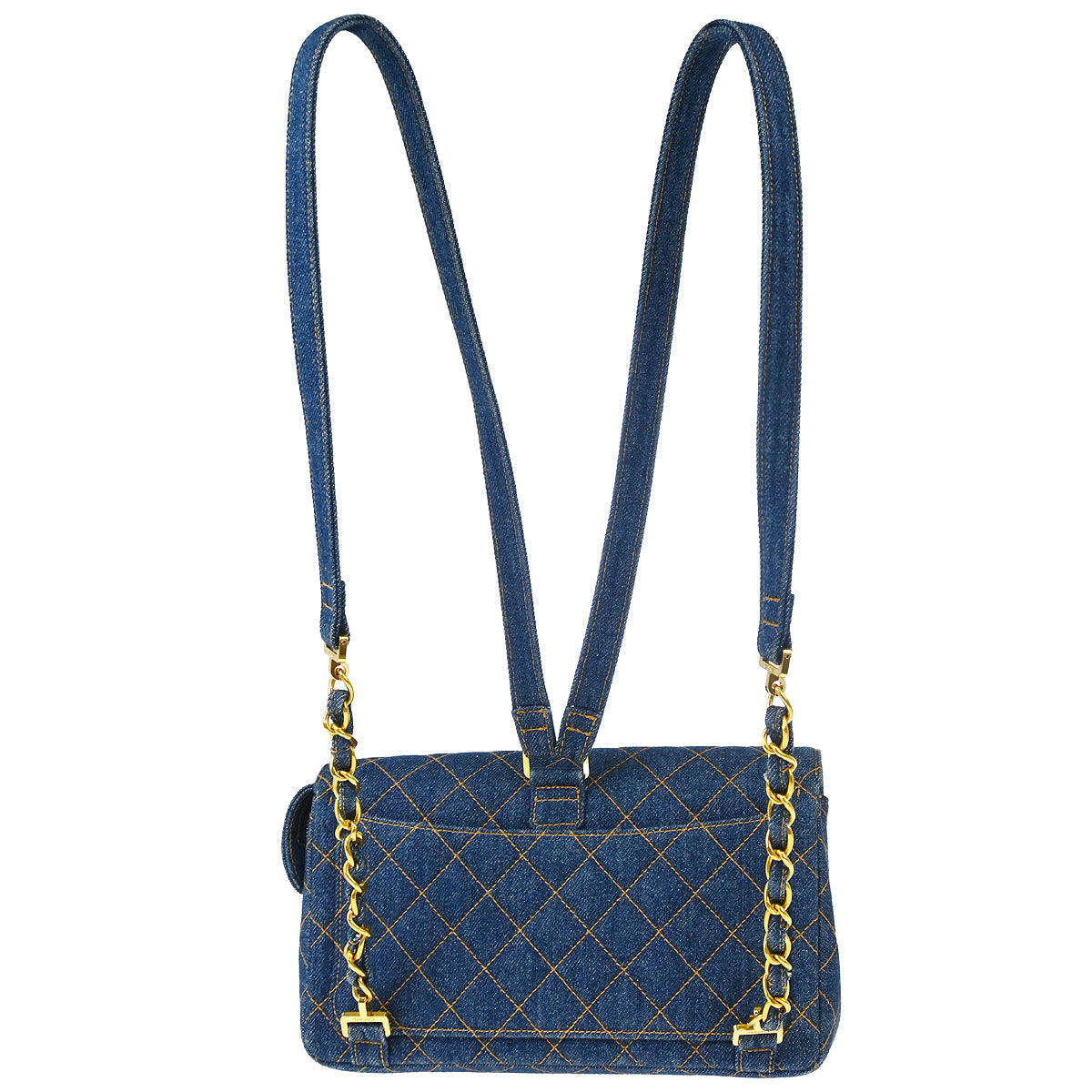 Chanel * Blue Denim Backpack