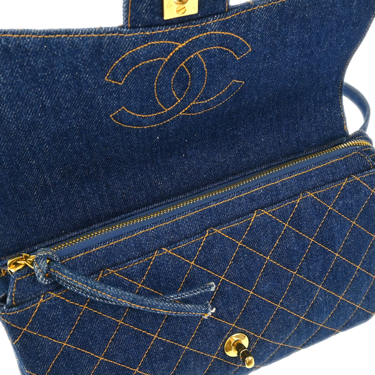 Chanel * Blue Denim Backpack