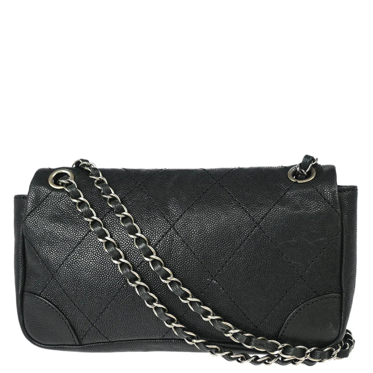 Chanel 2005-2006 Black Caviar Shoulder Bag
