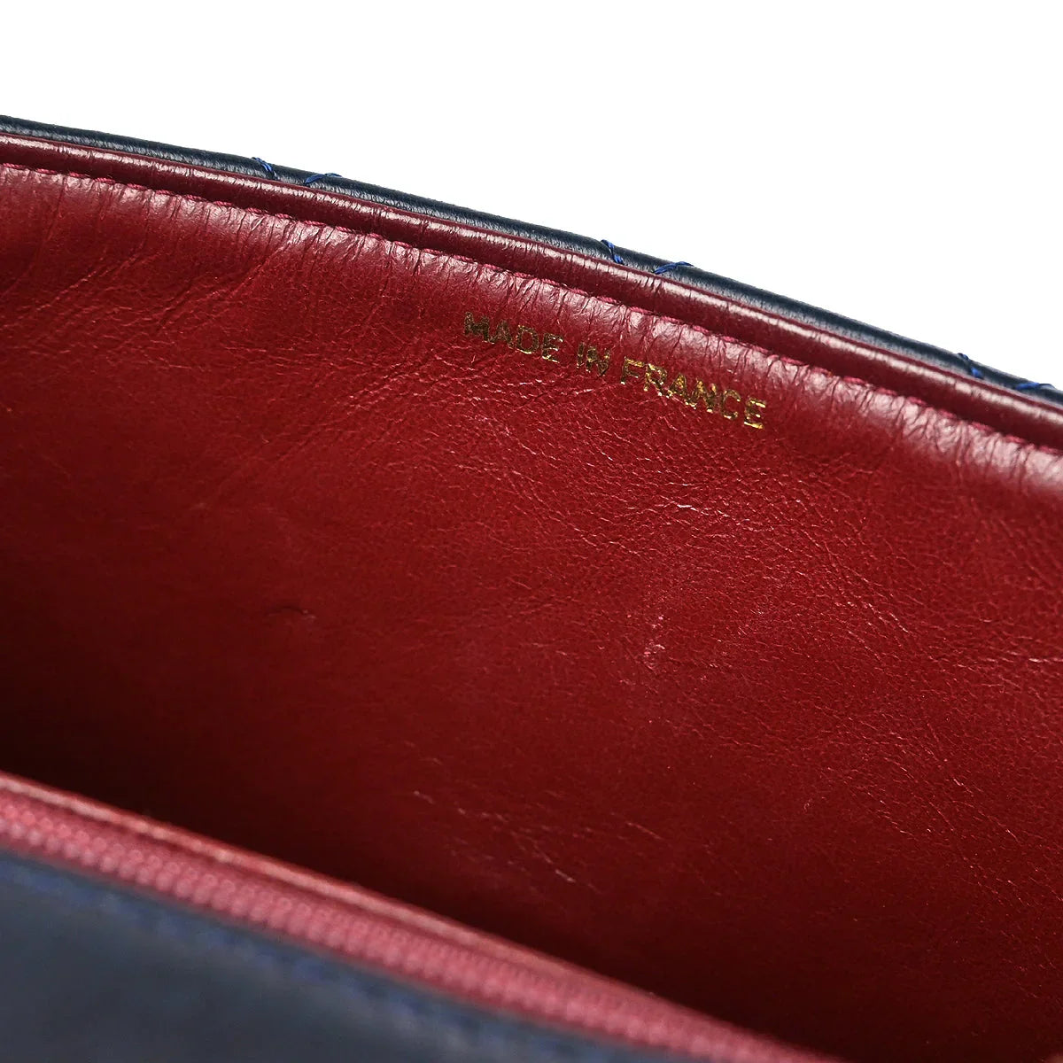 Chanel 1989-1991 Navy Lambskin Classic Square Flap Shoulder Bag
