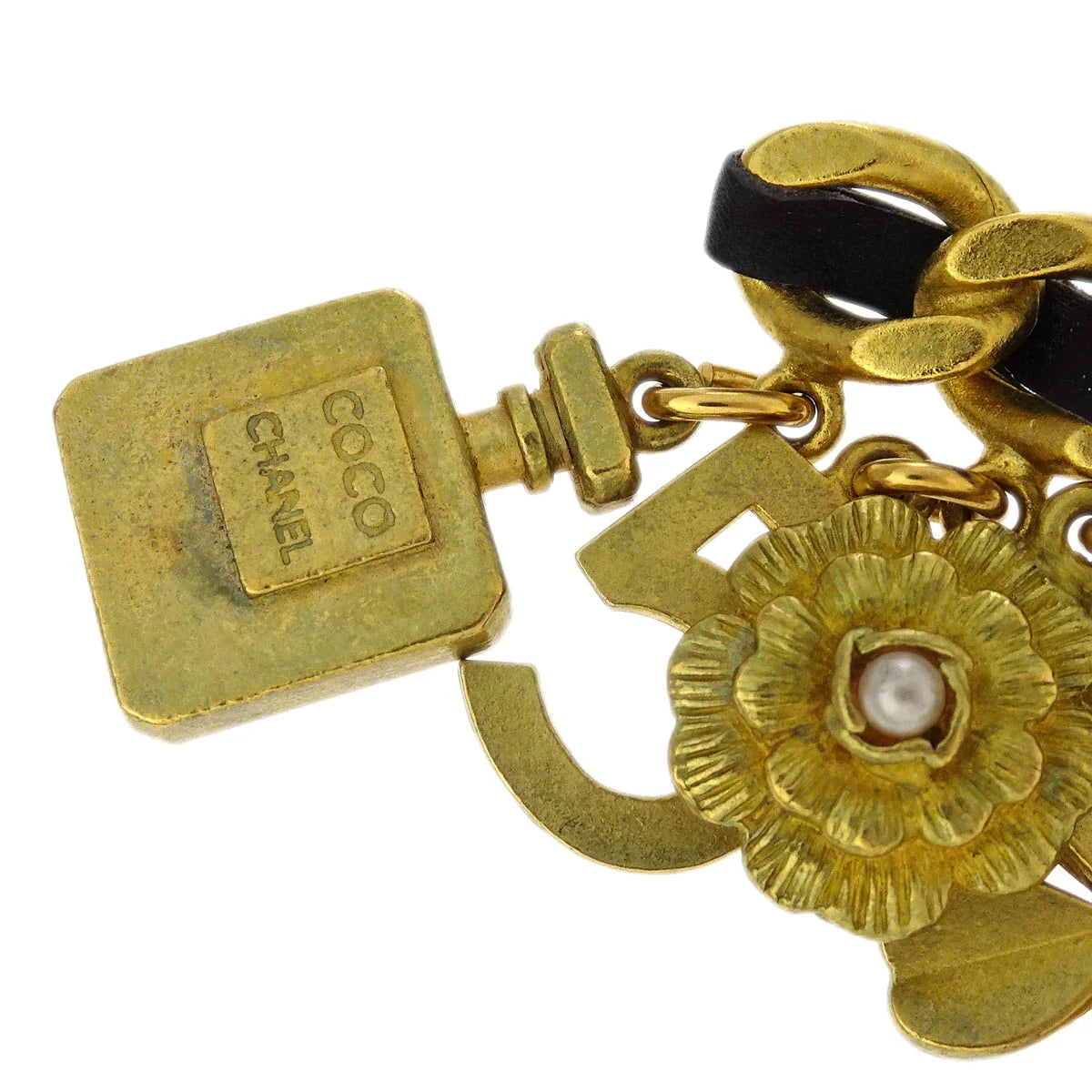Chanel Icon Brooch Pin Gold Costume Pearl 94A