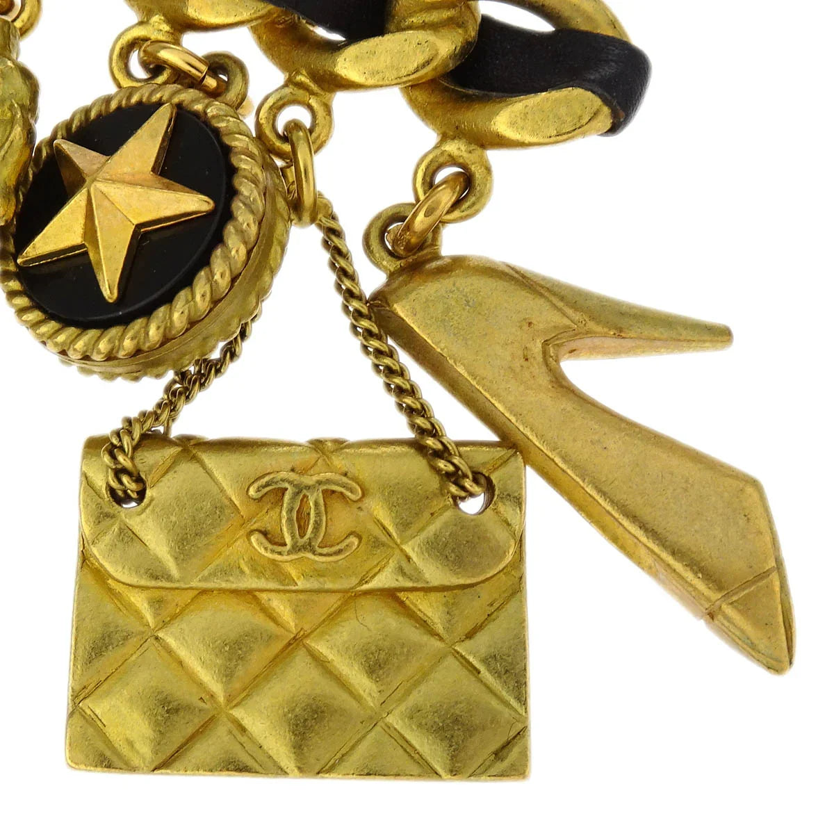 Chanel Icon Brooch Pin Gold Costume Pearl 94A