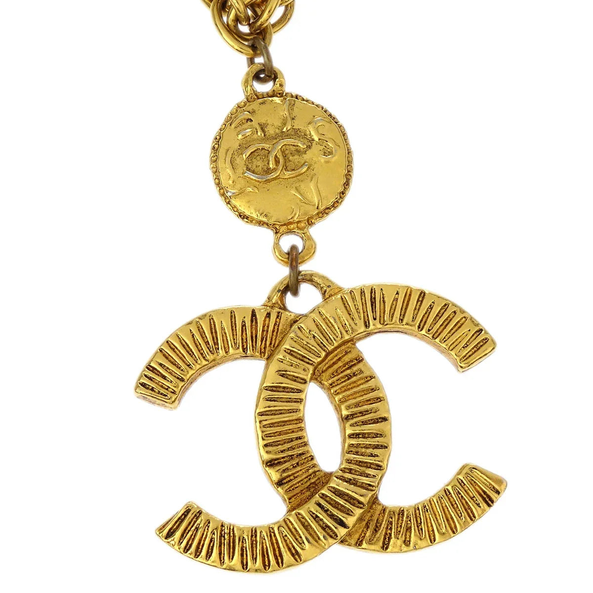 Chanel Gold CC Chain Pendant Necklace