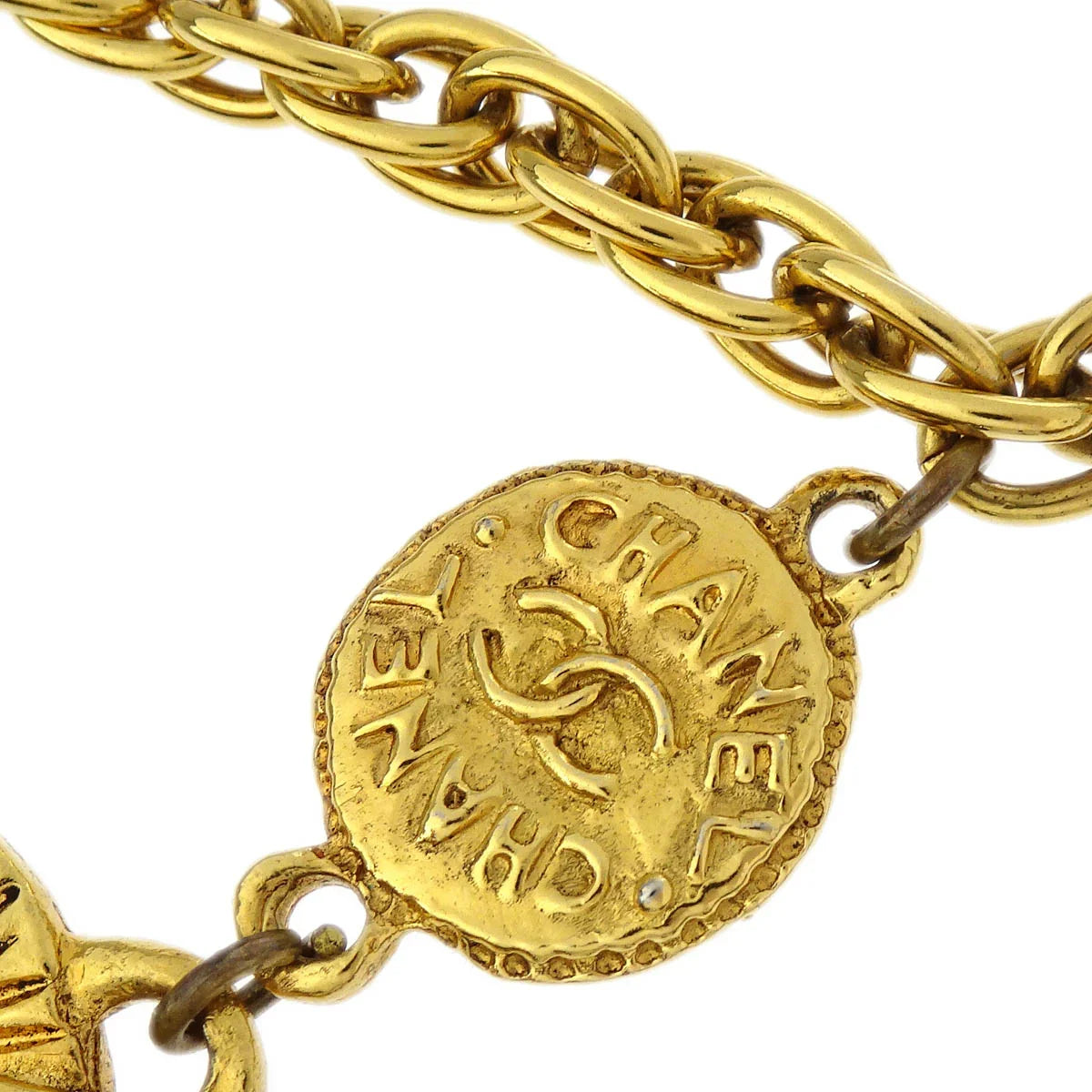 Chanel Gold CC Chain Pendant Necklace