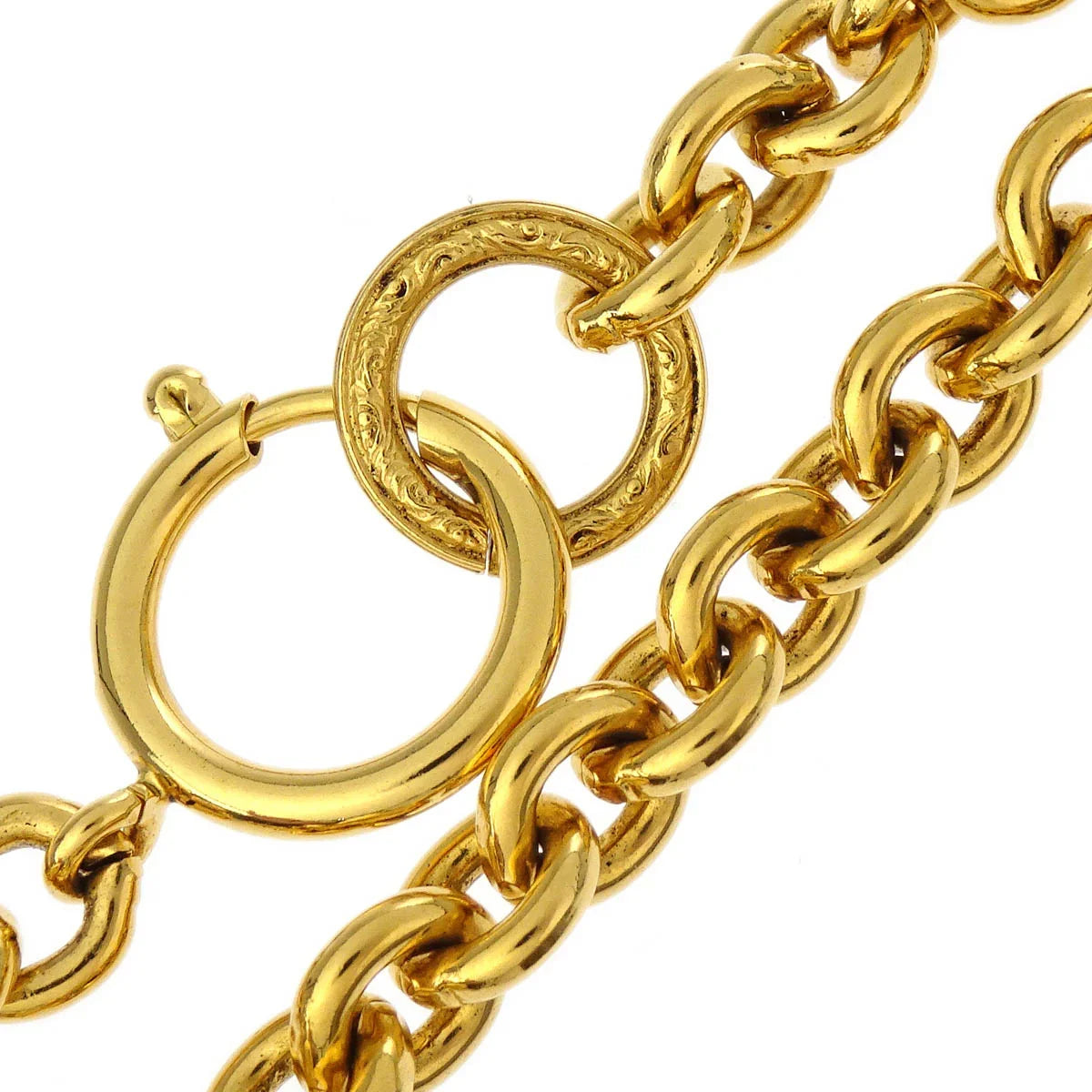 Chanel Gold CC Chain Pendant Necklace 94P