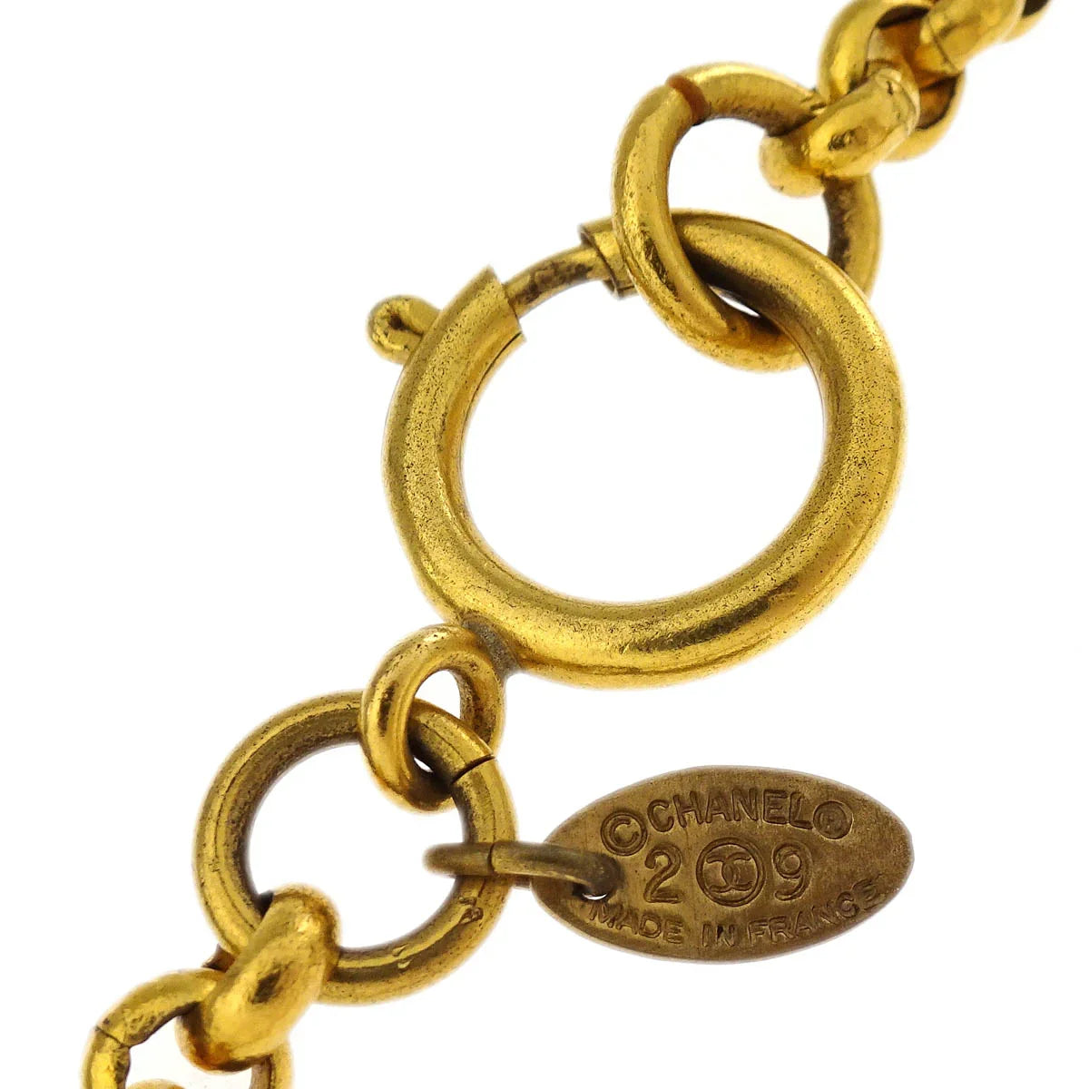 Chanel Gold CC Chain Pendant Necklace 29