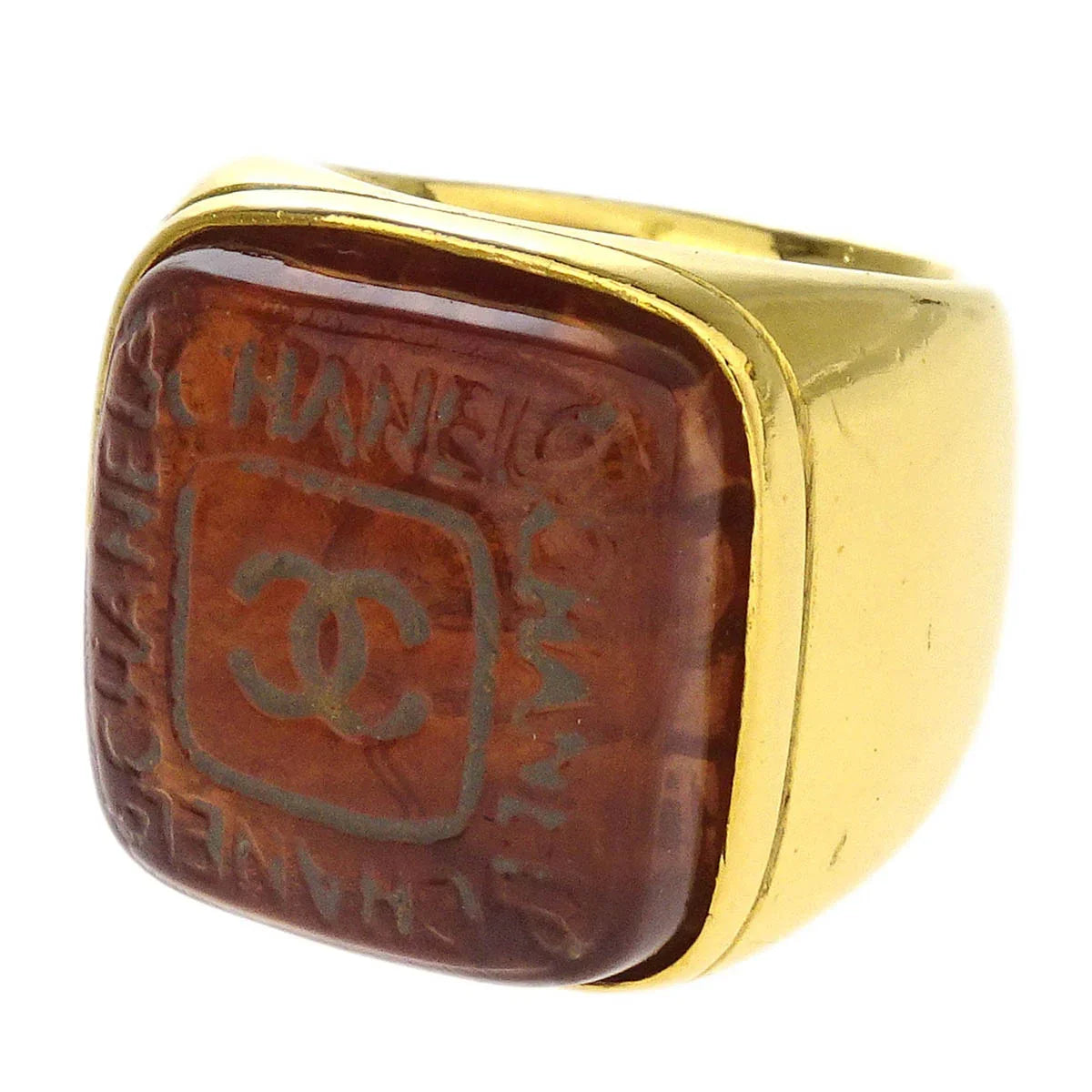 Chanel Ring Gold #50