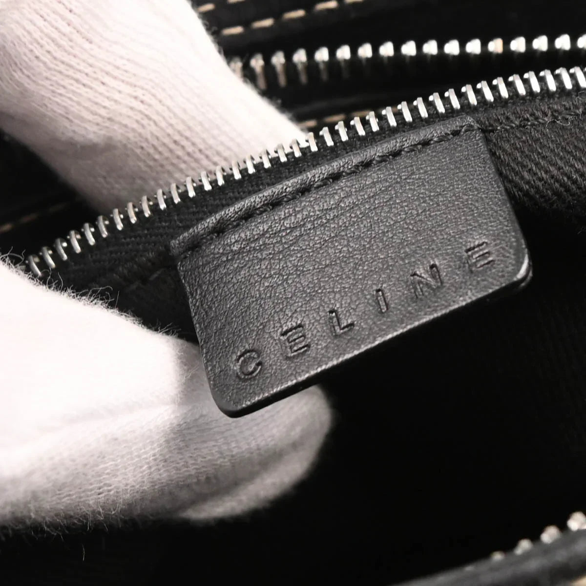 Celine Gray Macadam Handbag