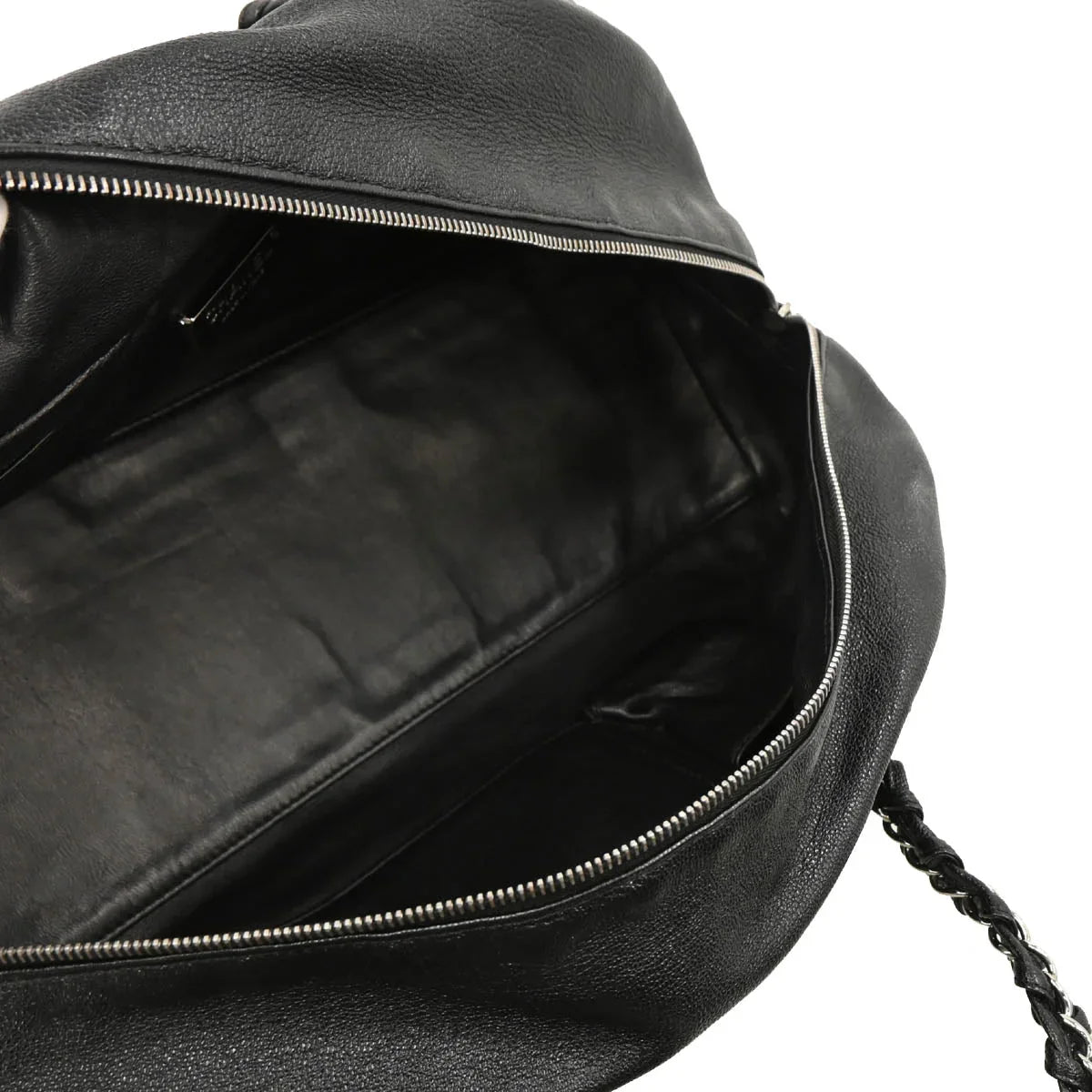 Chanel 2005-2006 Black Calfskin Luxury Line Bowling Bag