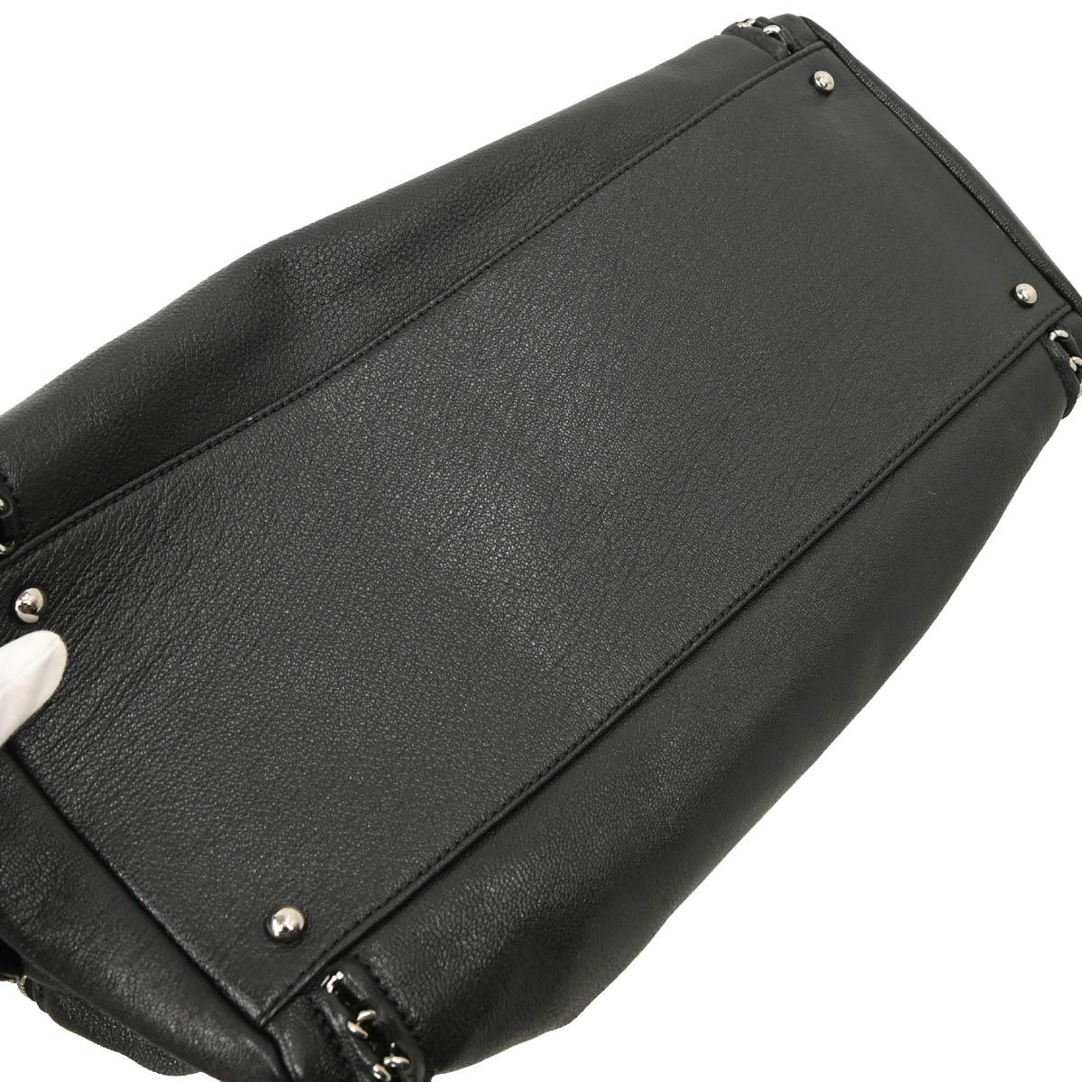 Chanel 2005-2006 Black Calfskin Luxury Line Bowling Bag