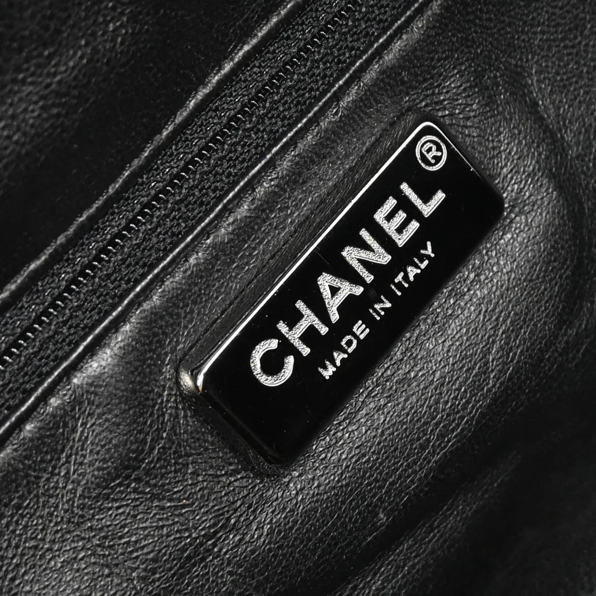 Chanel 2005-2006 Black Calfskin Luxury Line Bowling Bag