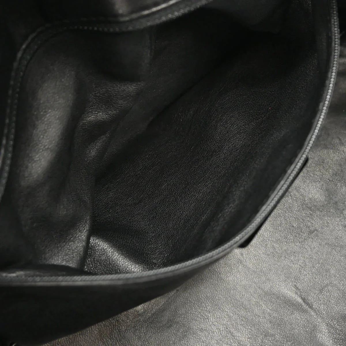 Chanel 2005-2006 Black Calfskin Luxury Line Bowling Bag