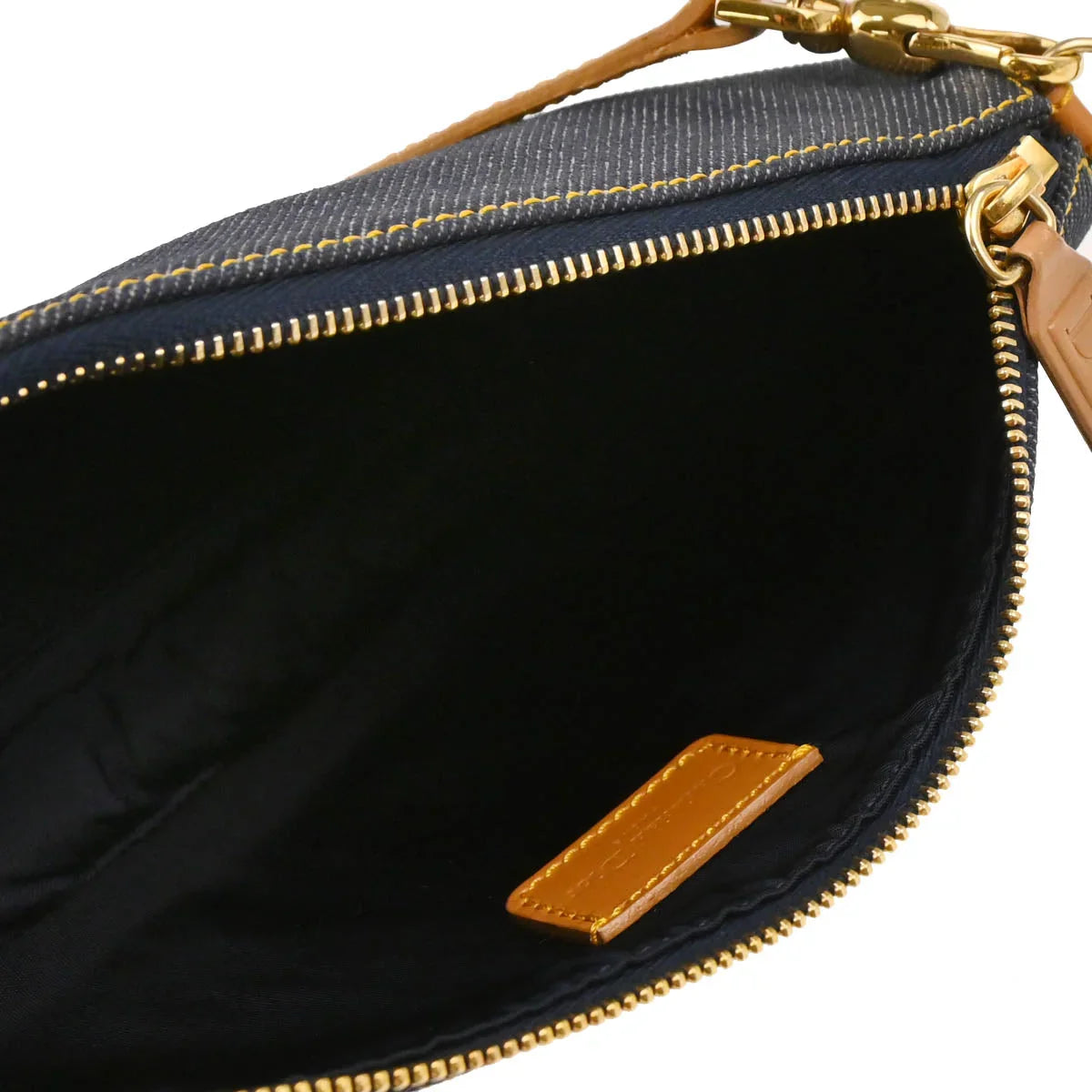 Christian Dior Navy Denim Saddle Handbag