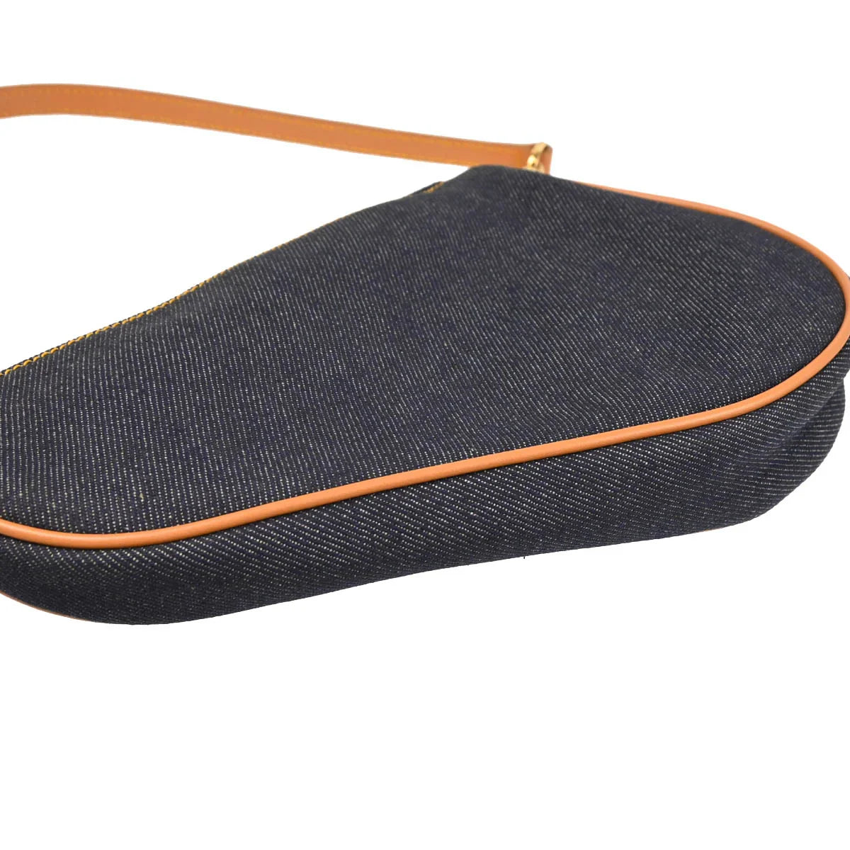 Christian Dior Navy Denim Saddle Handbag