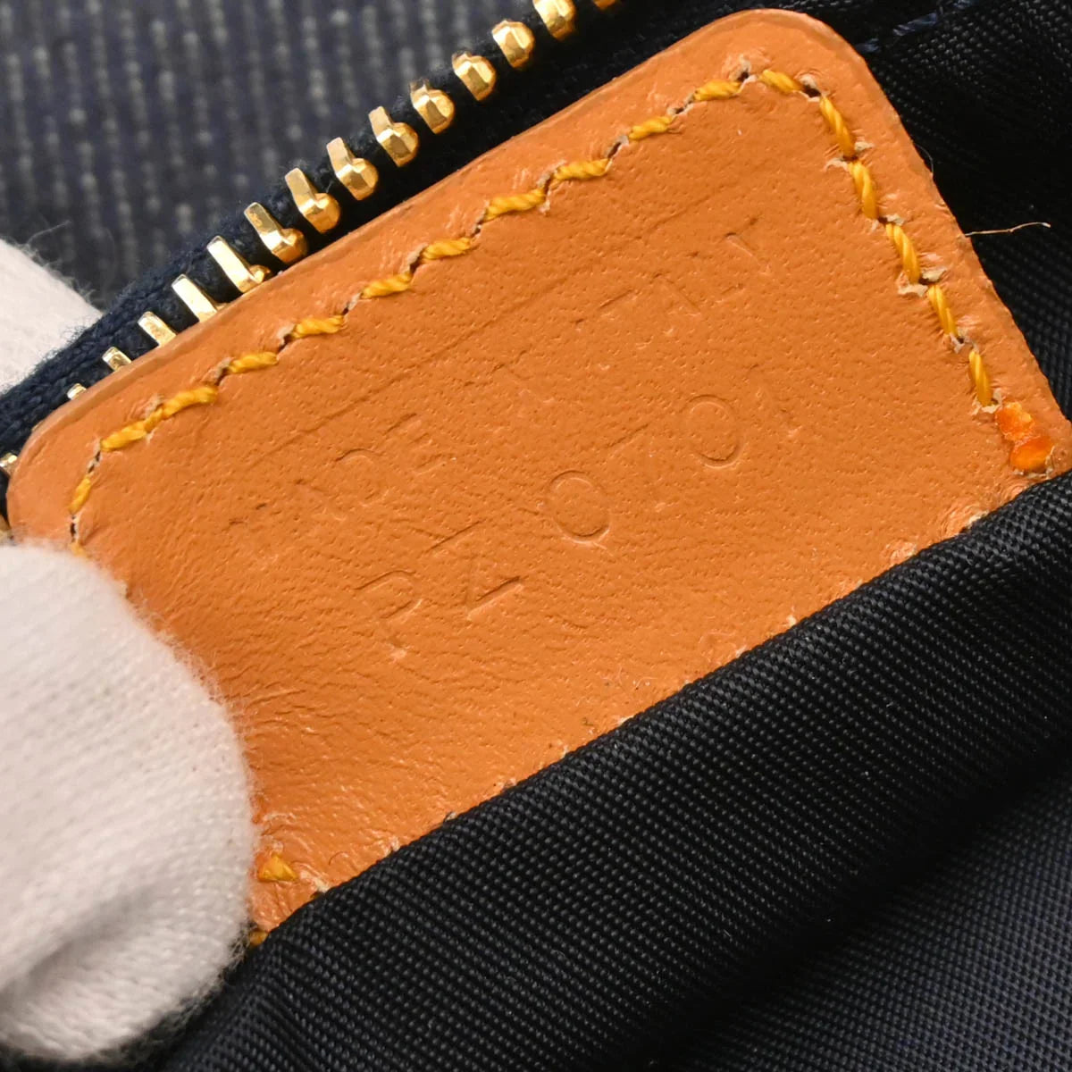 Christian Dior Navy Denim Saddle Handbag