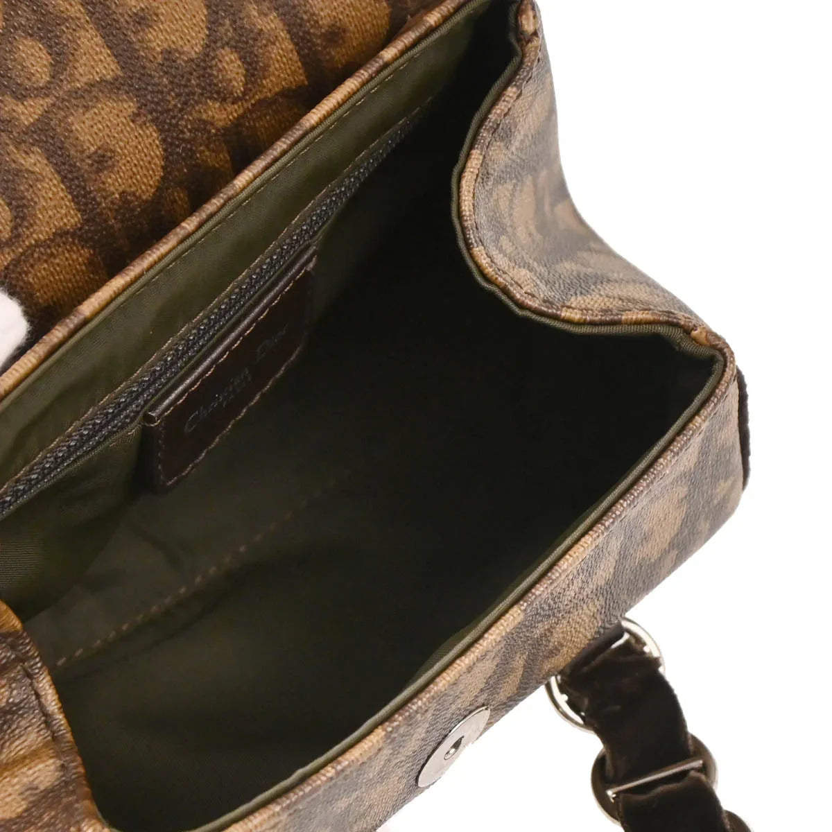 Christian Dior 2005 Brown PVC Trotter Romantic Handbag