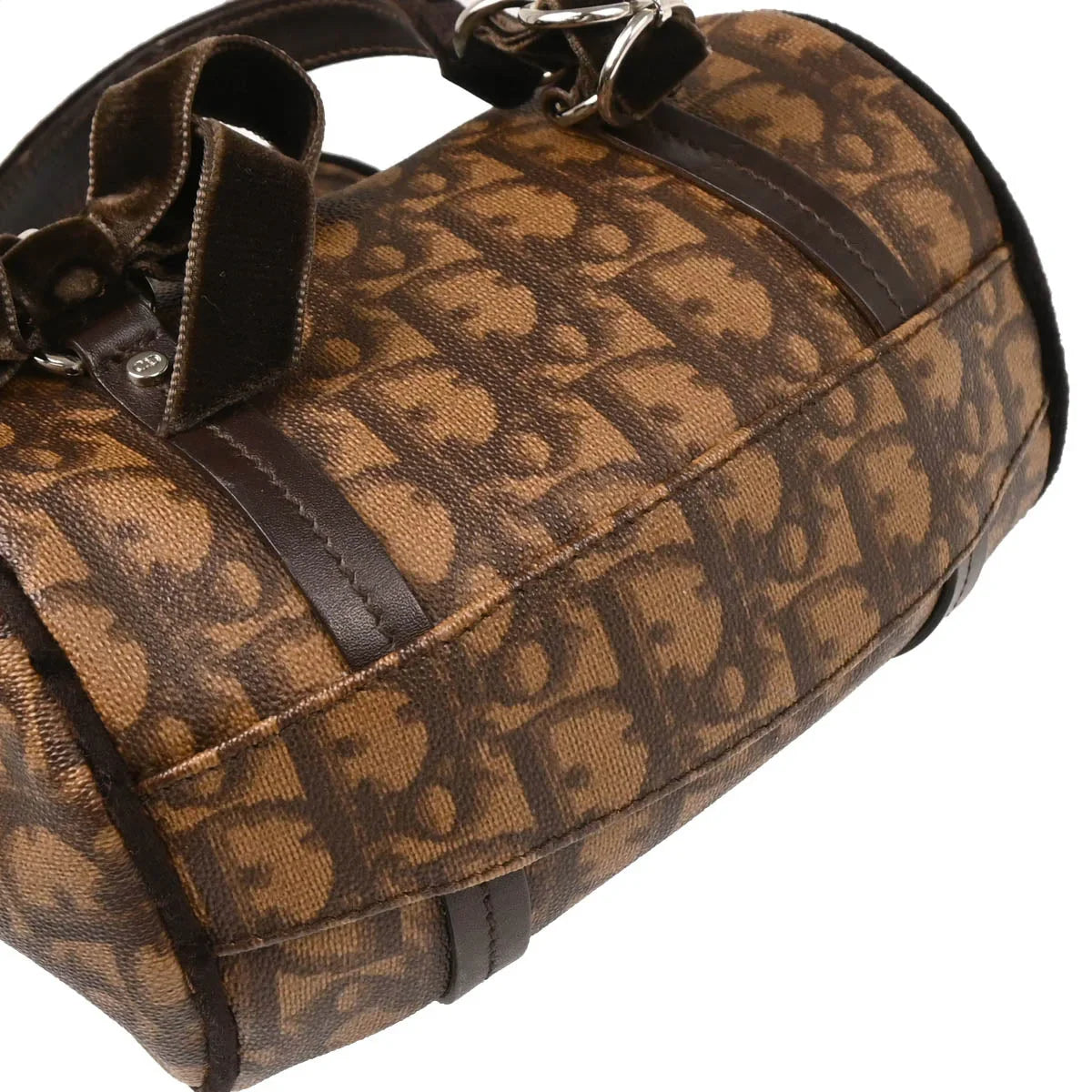 Christian Dior 2005 Brown PVC Trotter Romantic Handbag