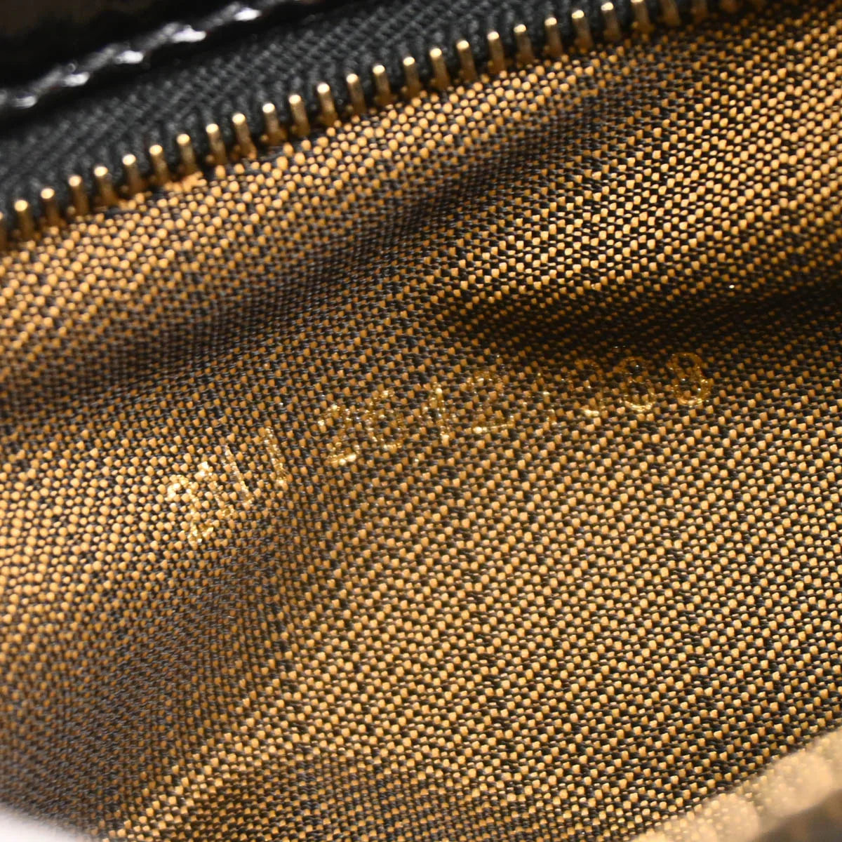 Fendi 2008 Black Patent Leather Baguette Handbag