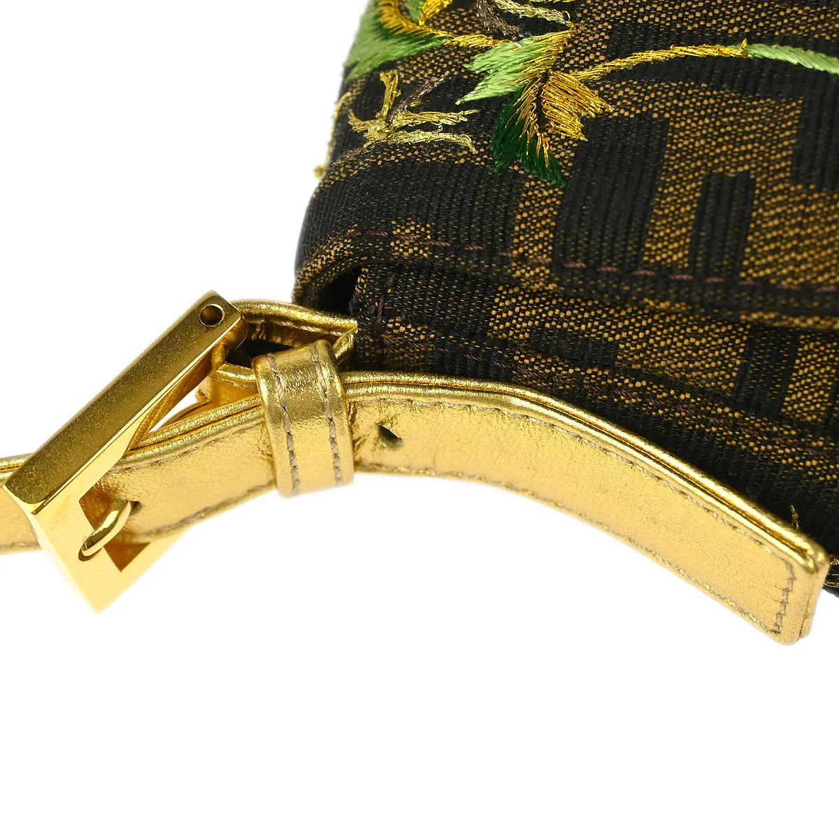 Fendi 2000 Brown Zucca Baguette Handbag