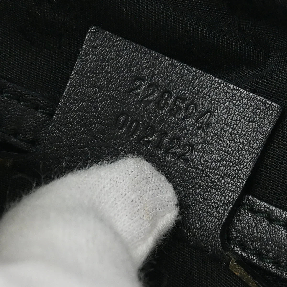 Gucci Black Leather 2way Shoulder Handbag