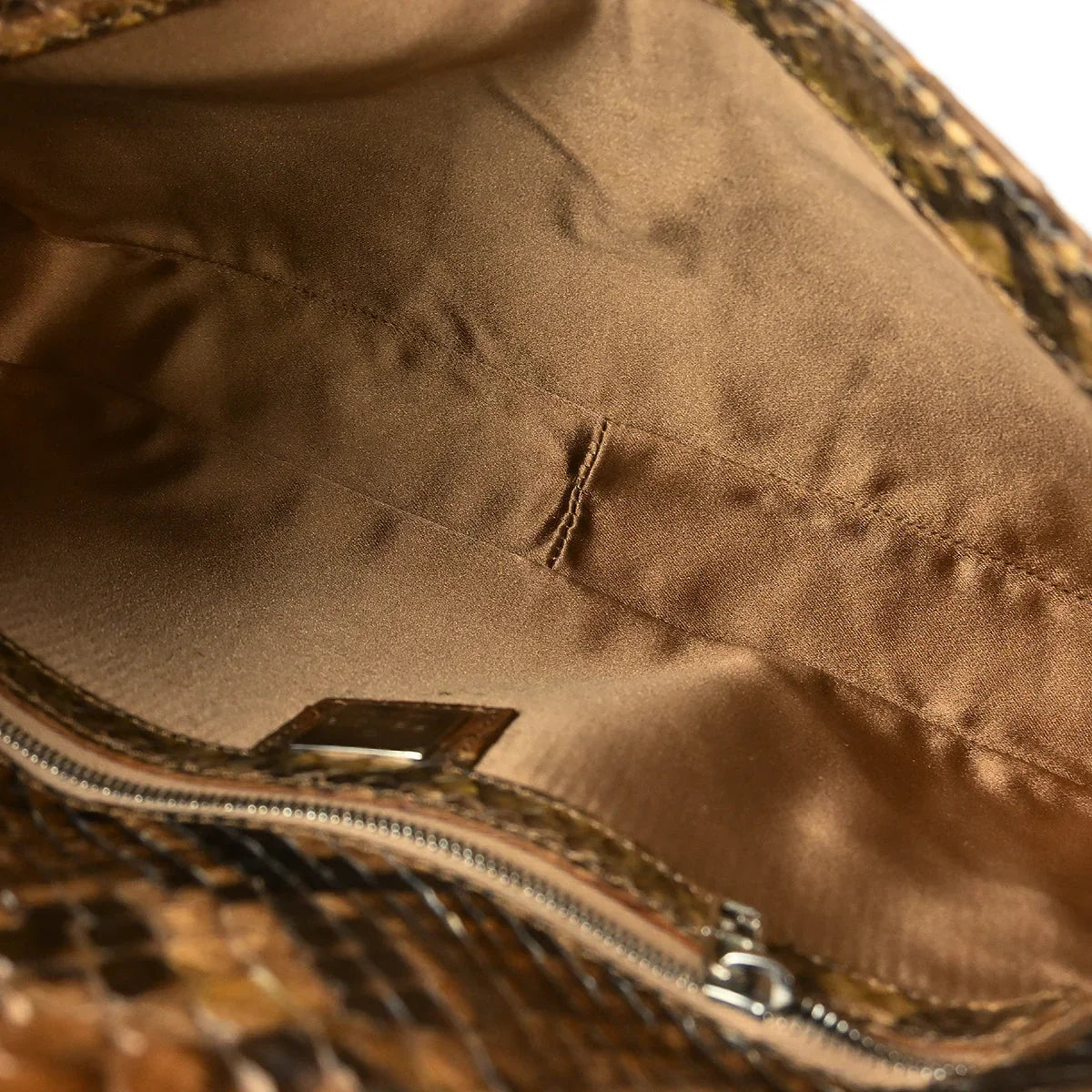 Fendi 1990-2000s * Python Baguette Handbag