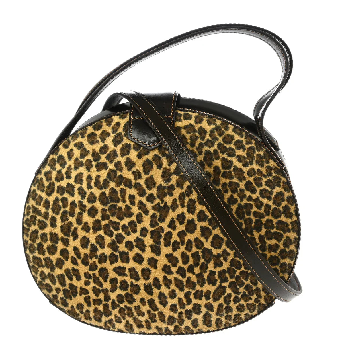 Loewe Leopard Print Oval Handbag
