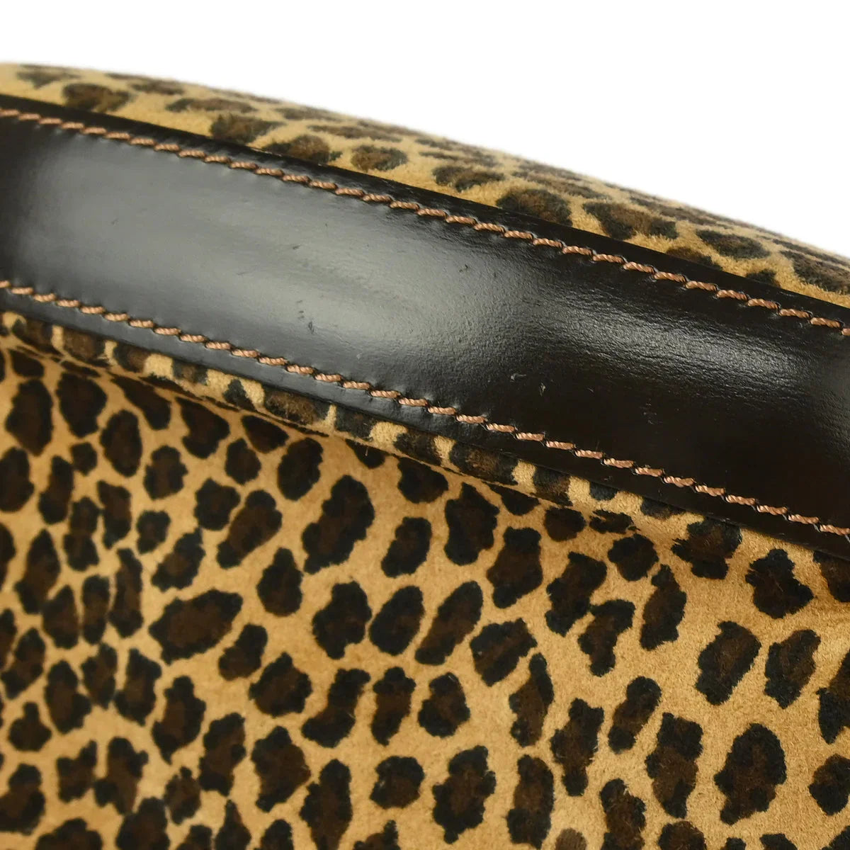 Loewe Leopard Print Oval Handbag