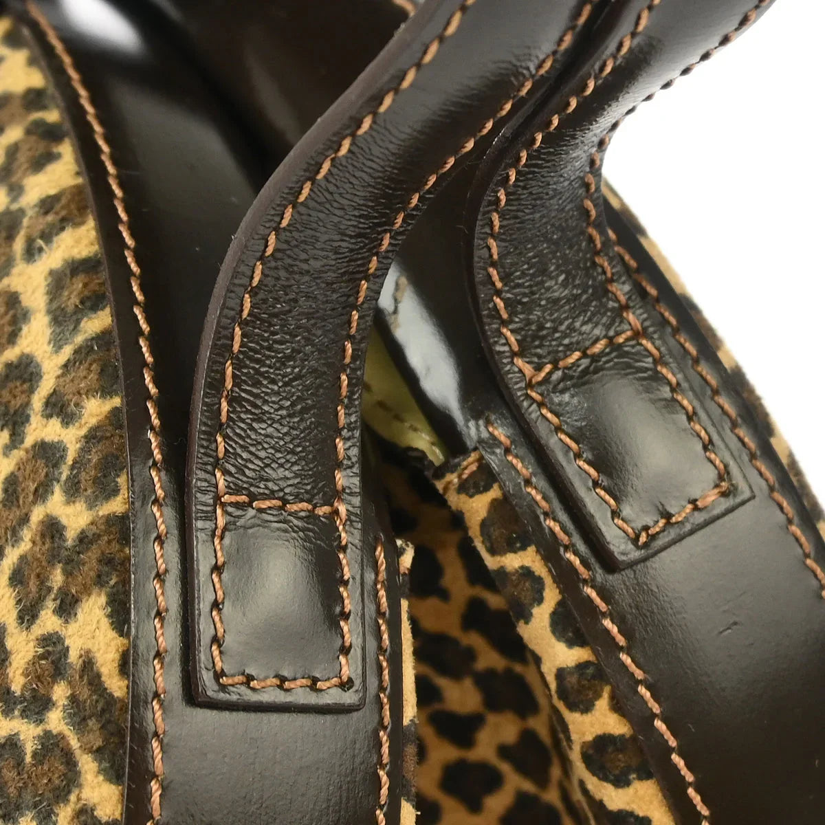 Loewe Leopard Print Oval Handbag