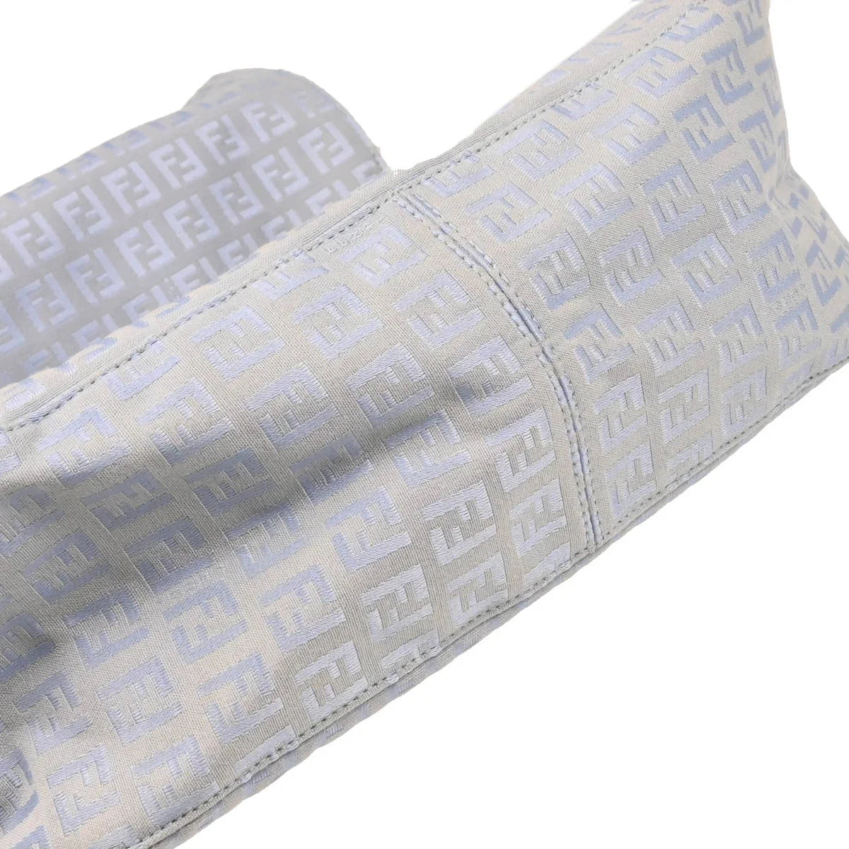Fendi Light Blue Zucchino Mamma Baguette Handbag