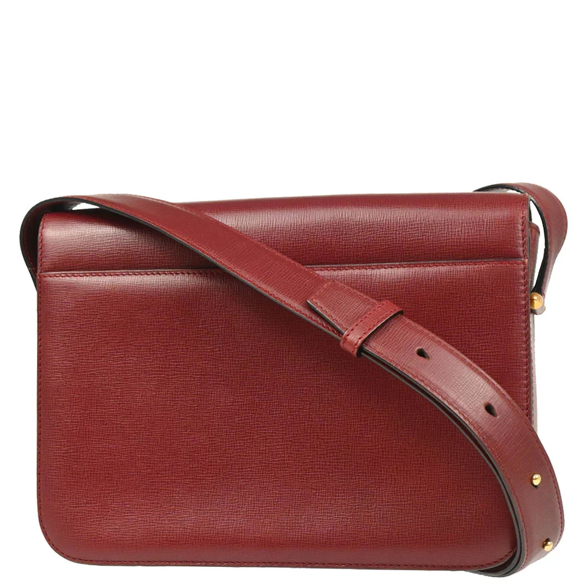 Cartier Bordeaux Leather Shoulder Bag