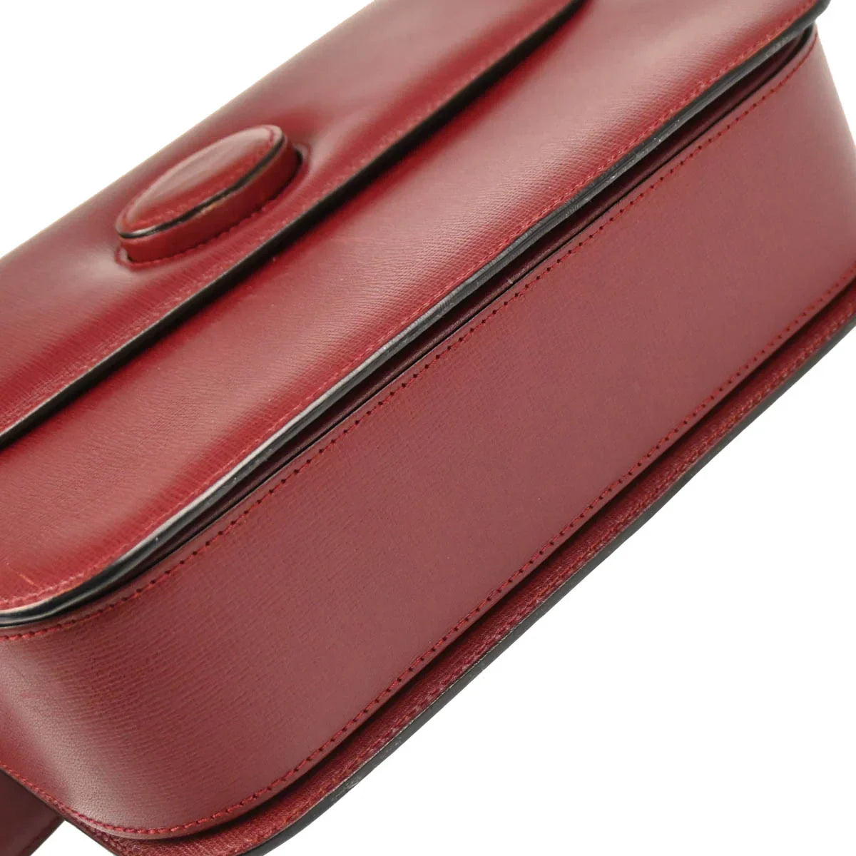 Cartier Bordeaux Leather Shoulder Bag