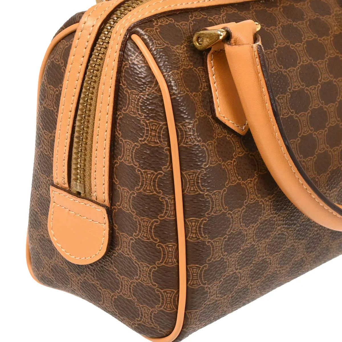 Celine Brown Macadam 2way Shoulder Handbag