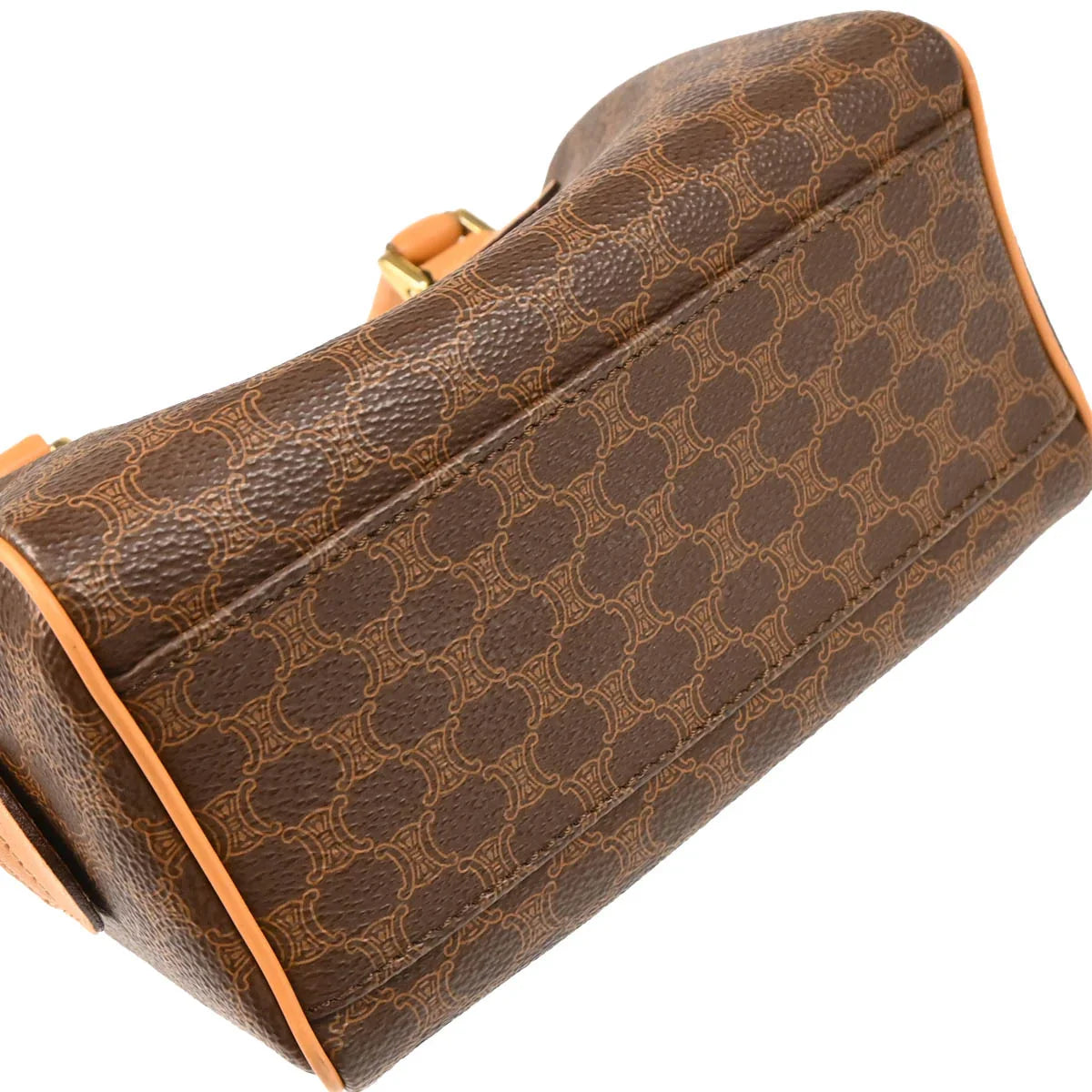 Celine Brown Macadam 2way Shoulder Handbag