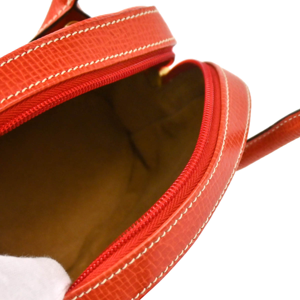 Loewe Vermilion Red Leather 2way Shoulder Handbag