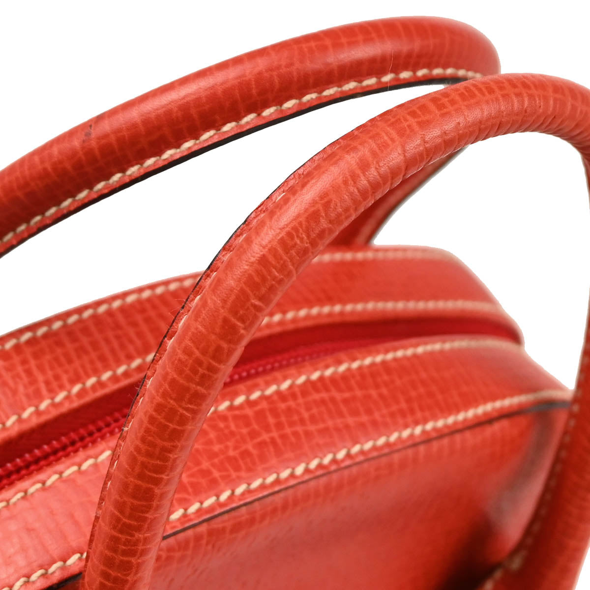 Loewe Vermilion Red Leather 2way Shoulder Handbag