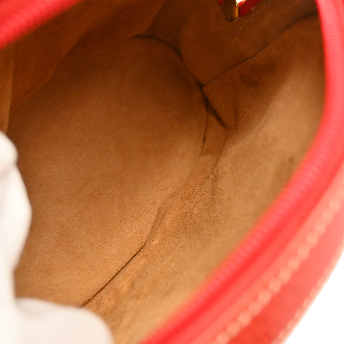 Loewe Vermilion Red Leather 2way Shoulder Handbag