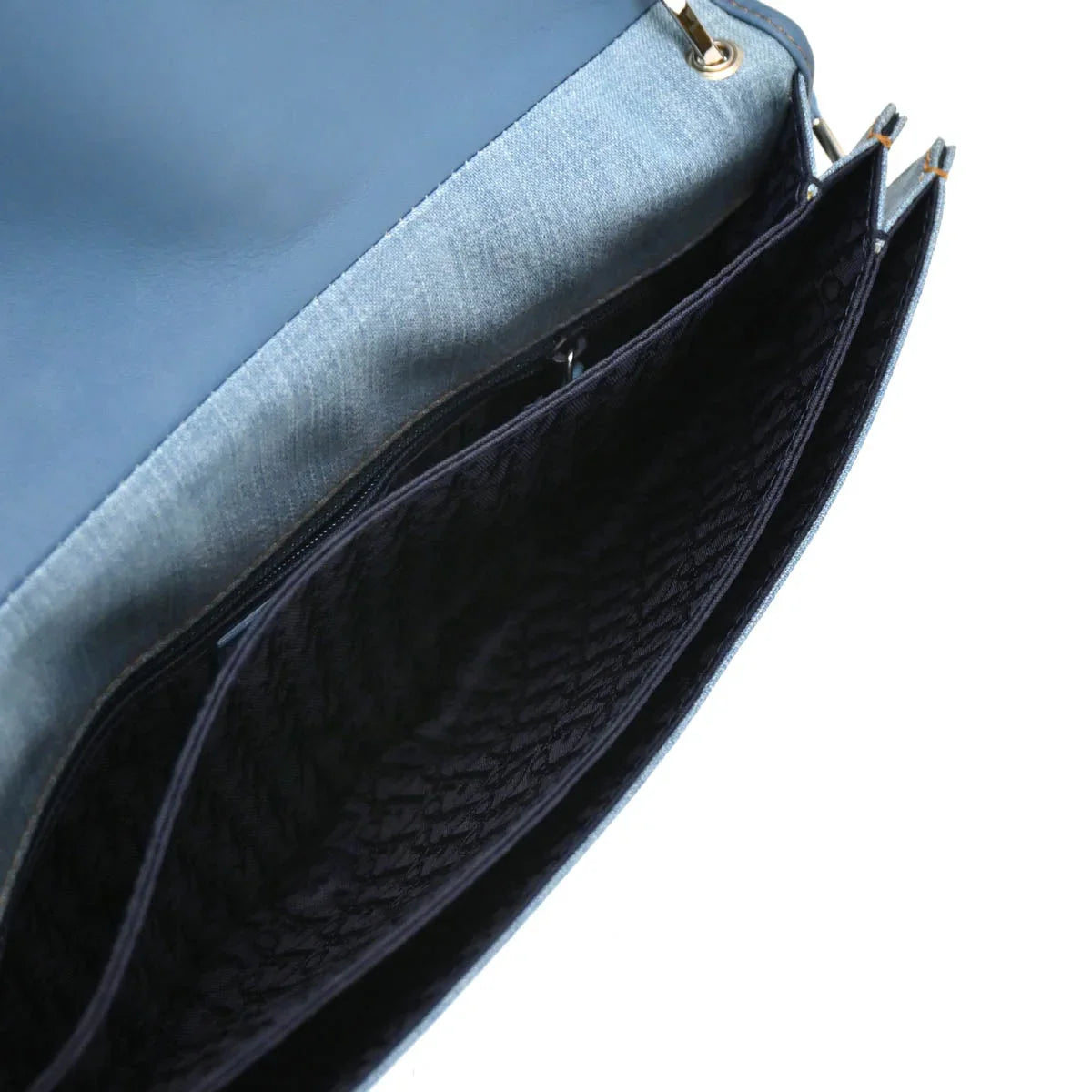 Christian Dior 2002 Light Blue Denim Admit It Handbag