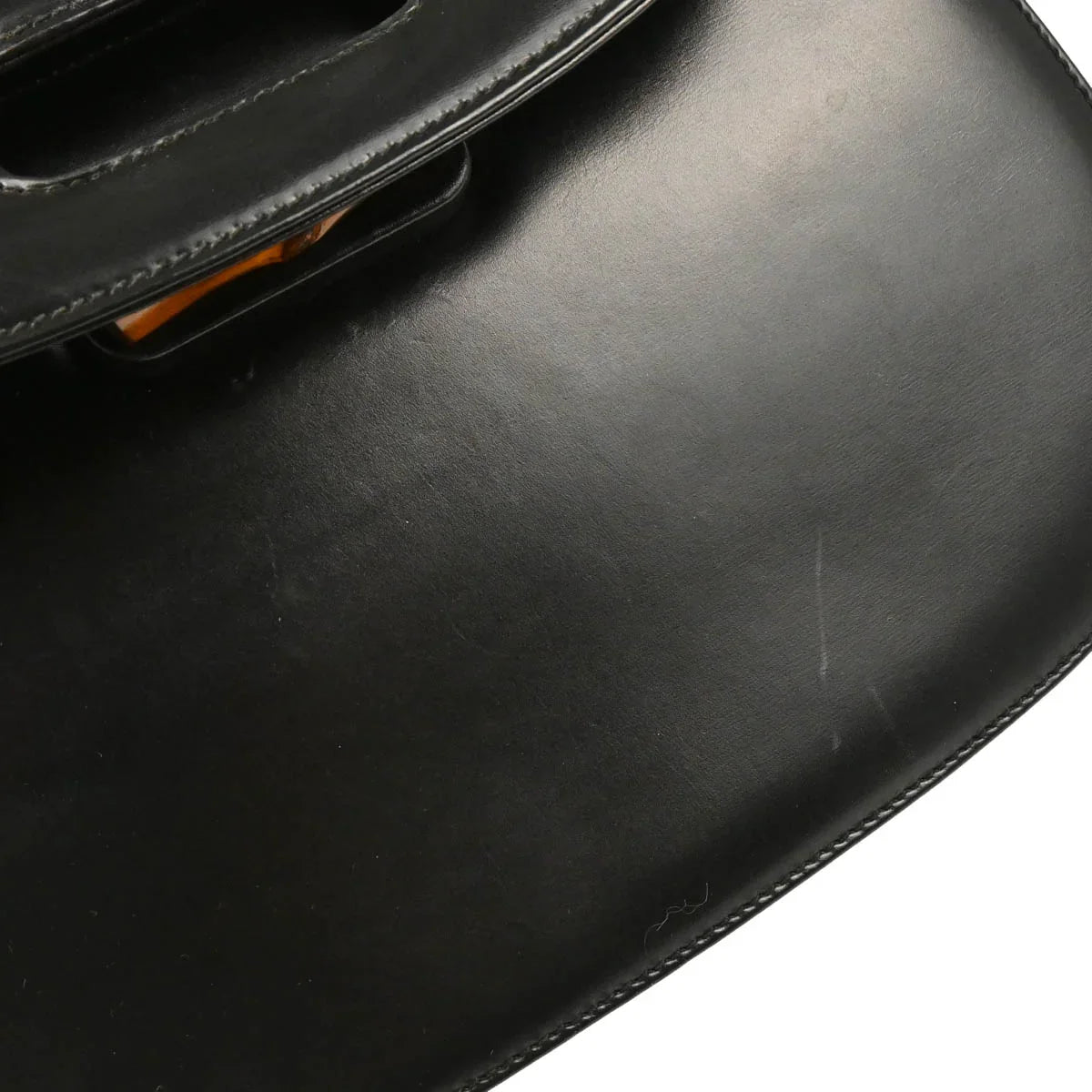Gucci Black Bamboo 2way Shoulder Handbag