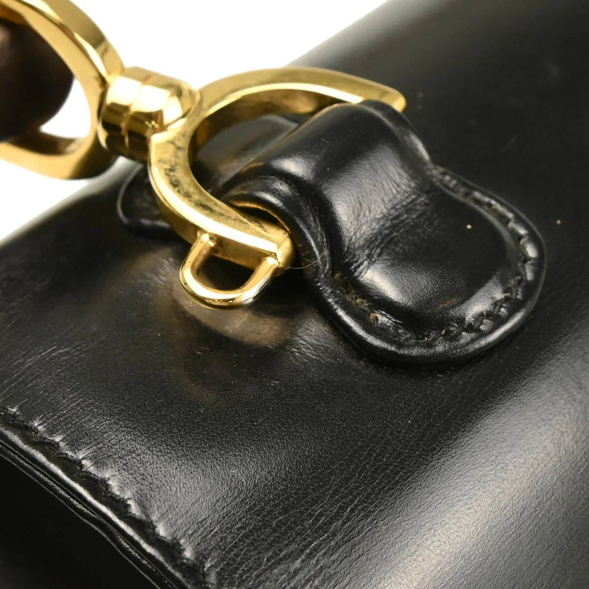 Gucci Black Bamboo 2way Shoulder Handbag