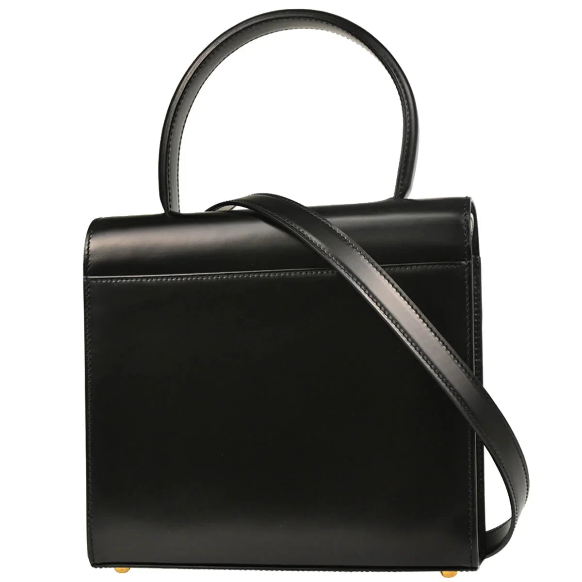 Cartier Black Leather Panthere 2way Shoulder Handbag