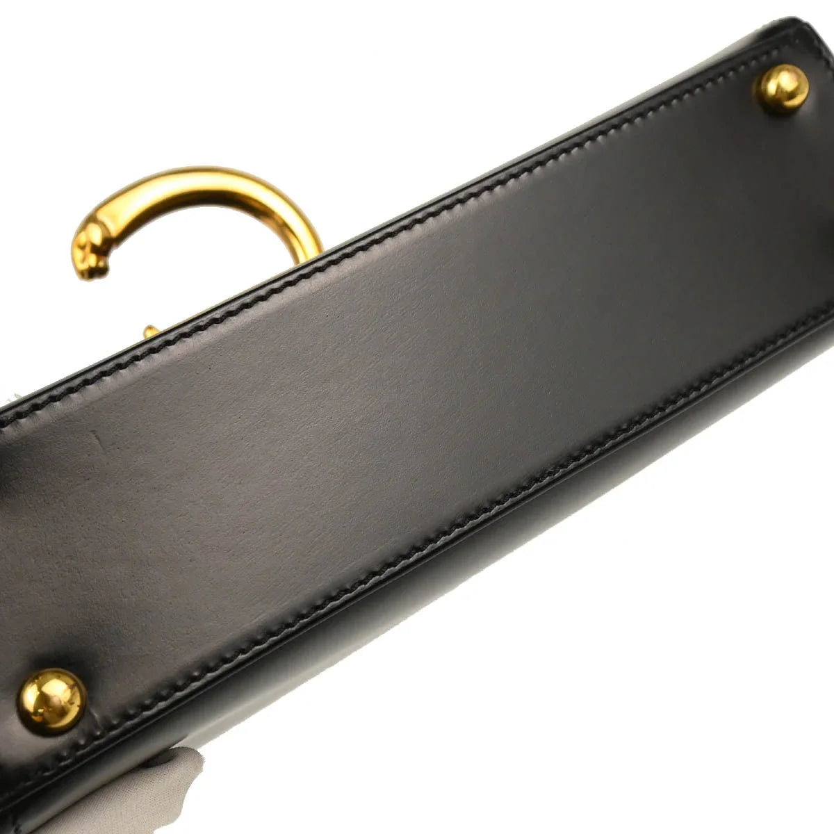 Cartier Black Leather Panthere 2way Shoulder Handbag