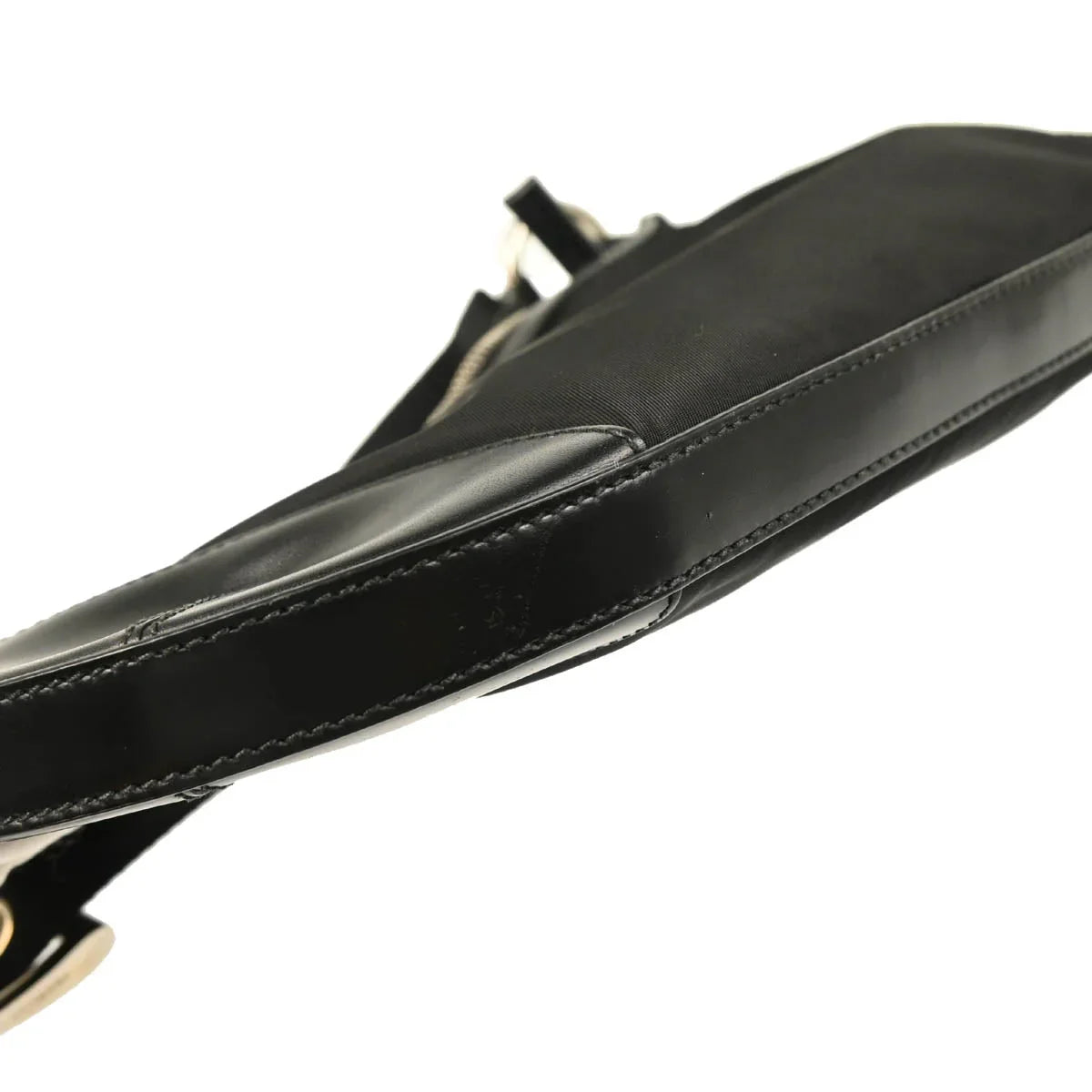 Prada Black Nylon Hobo Handbag