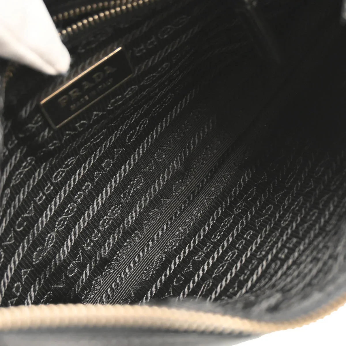 Prada Black Nylon Hobo Handbag